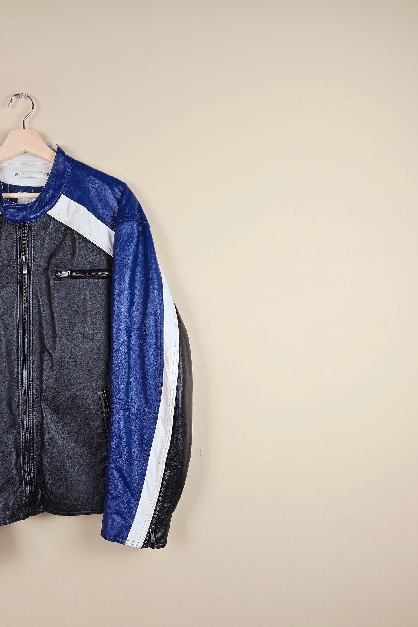Vintage Wilson Biker Leather Jacket (Size 2xLTall) | IF06