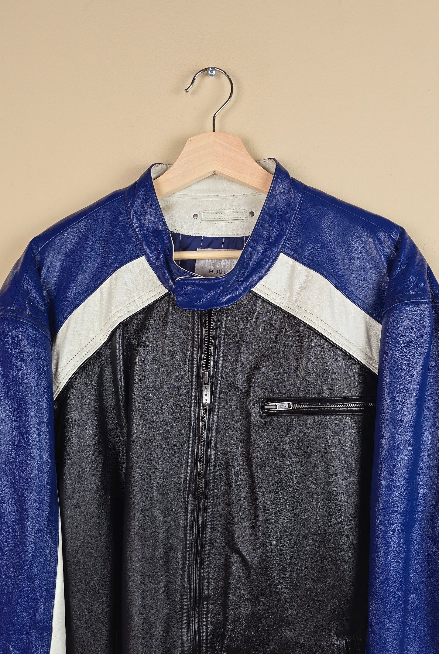 Vintage Wilson Biker Leather Jacket (Size 2xLTall) | IF06