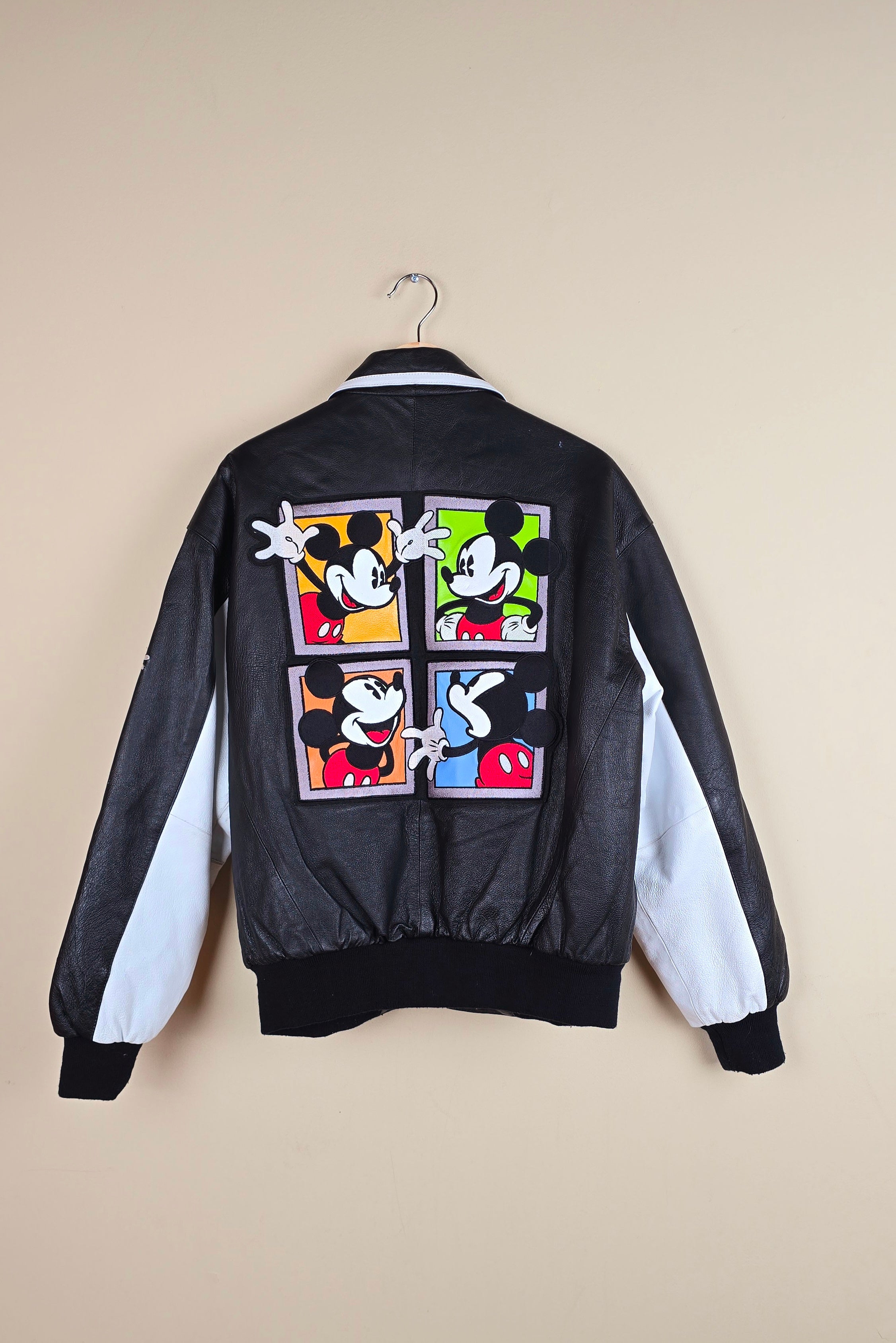 Vintage 1999 Mickey Mouse Leather Jacket (Size M) | IF10 – The