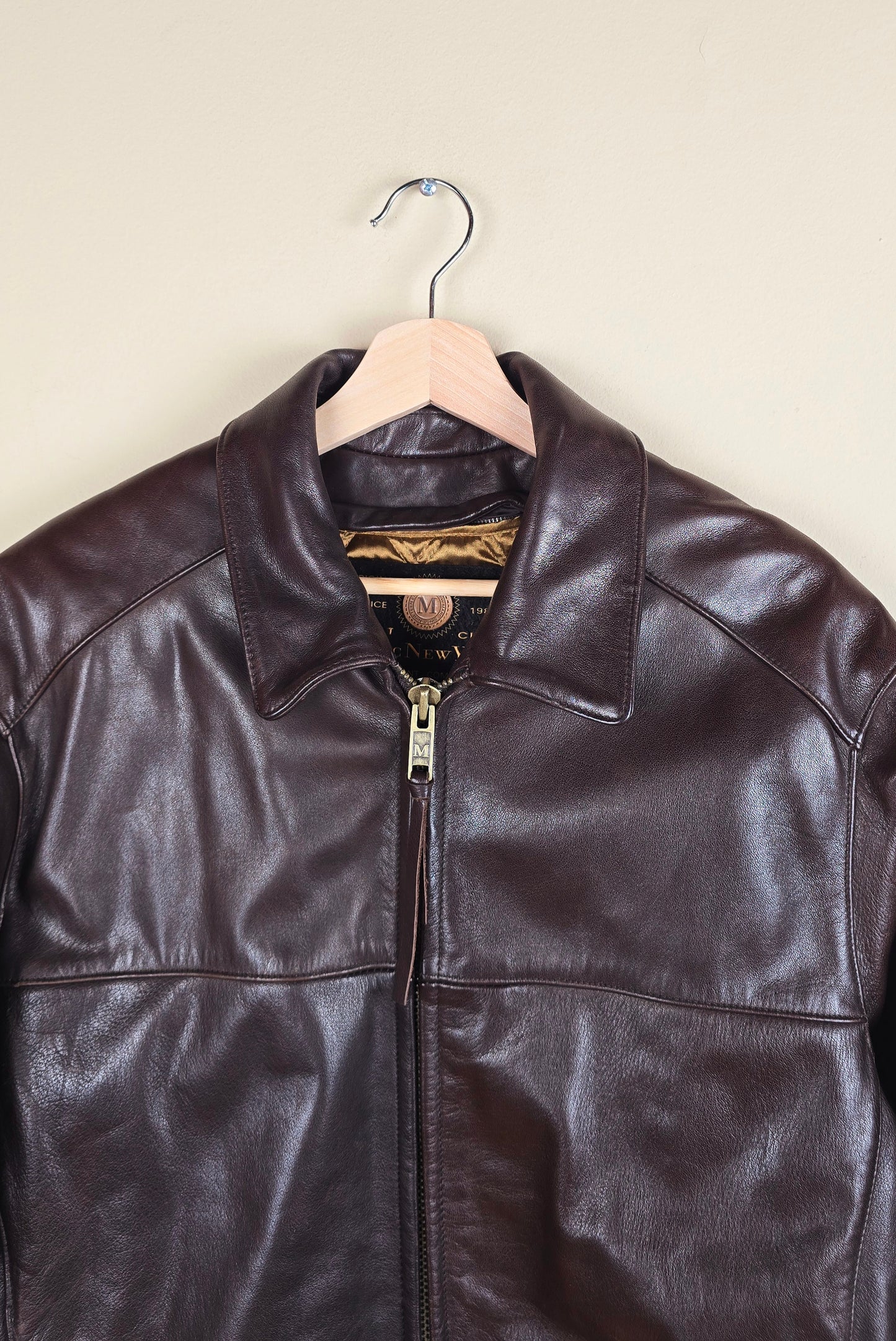 Vintage Classic Andrew Marc Leather Jacket (Size M) | IF11