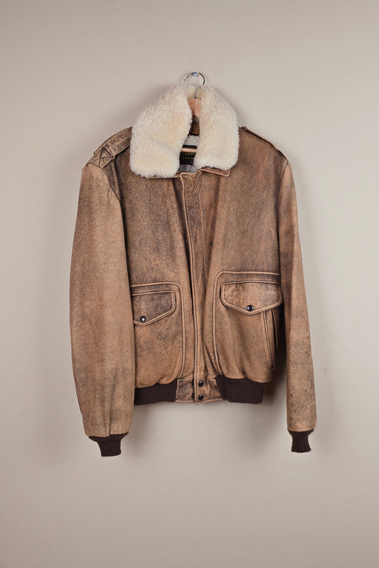 Vintage Reed Brown Leather Jacket (Size M/L) | IF13