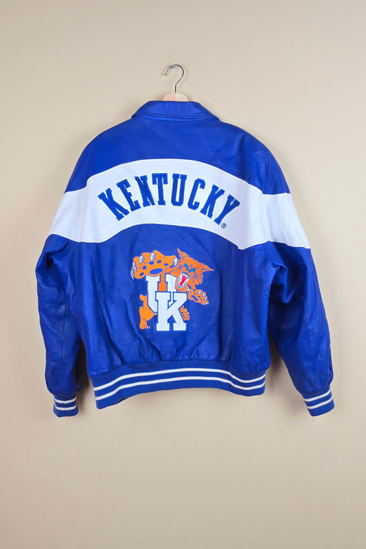 Vintage College Phase University of Kentucky Leather Jacket (Size xL) | IF14