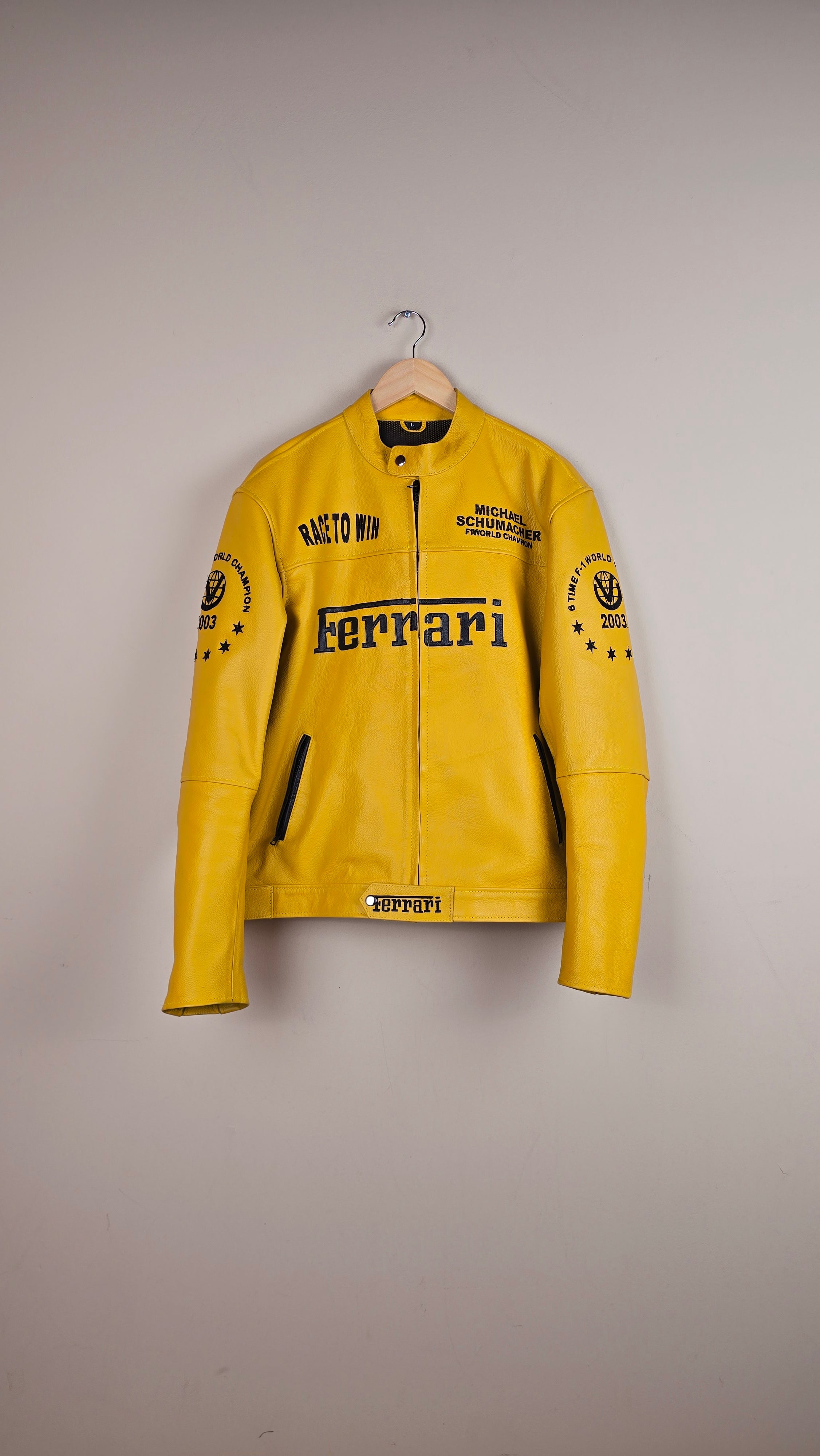 Vintage 2003 Ferrari Leather Jacket (Size L) | R01 – The Igala NYC