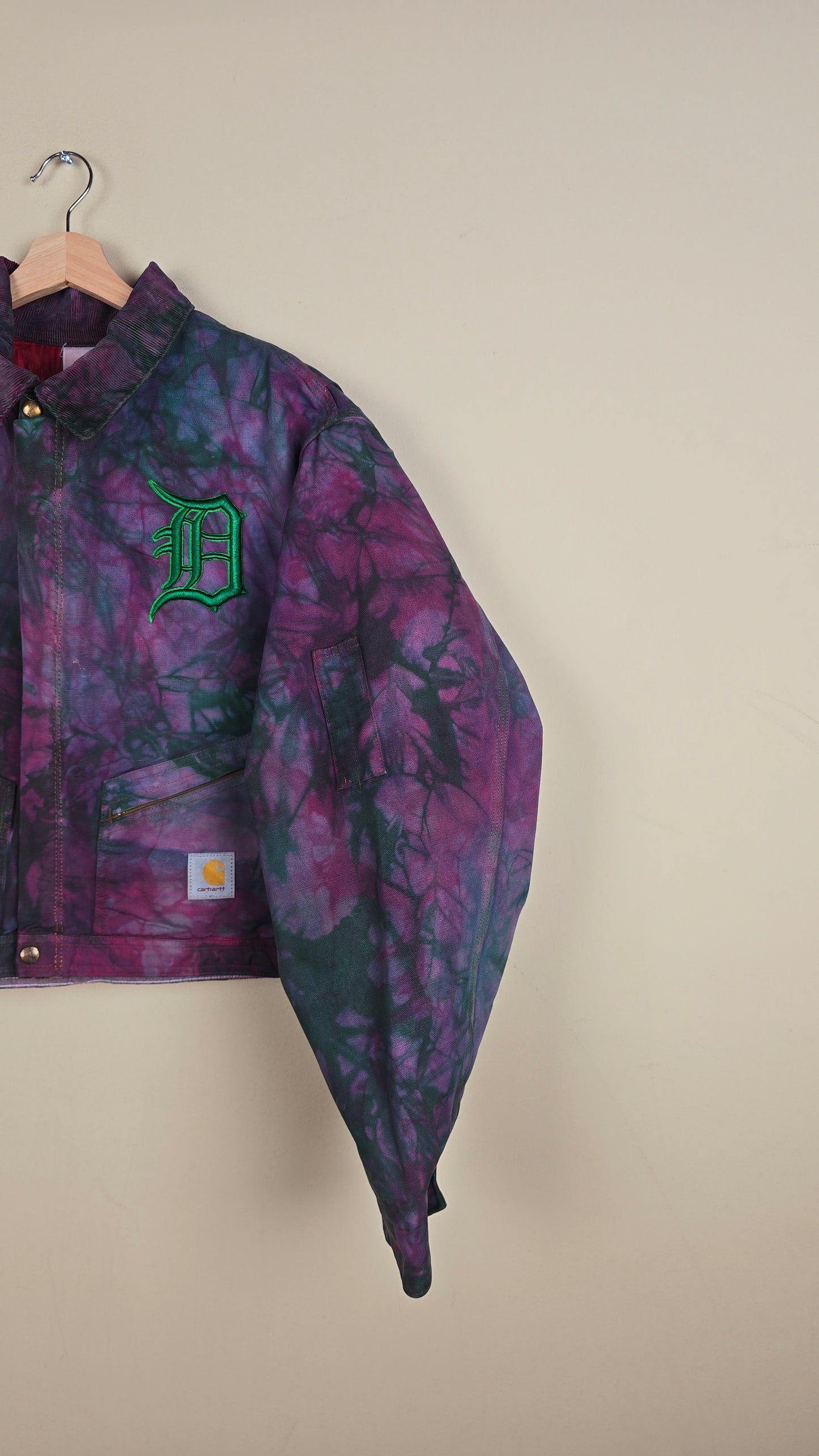 Vintage Carhartt X Detroit Cropped Jacket | Camo | Size XL | 001