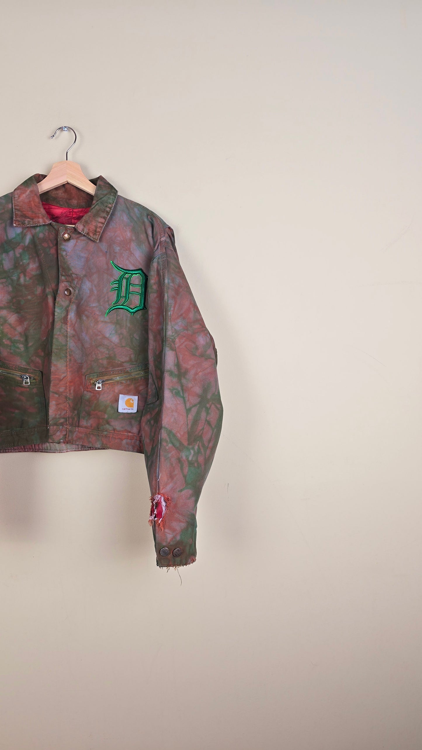 Vintage Carhartt X Detroit Cropped Jacket | Camo | Size M | 002