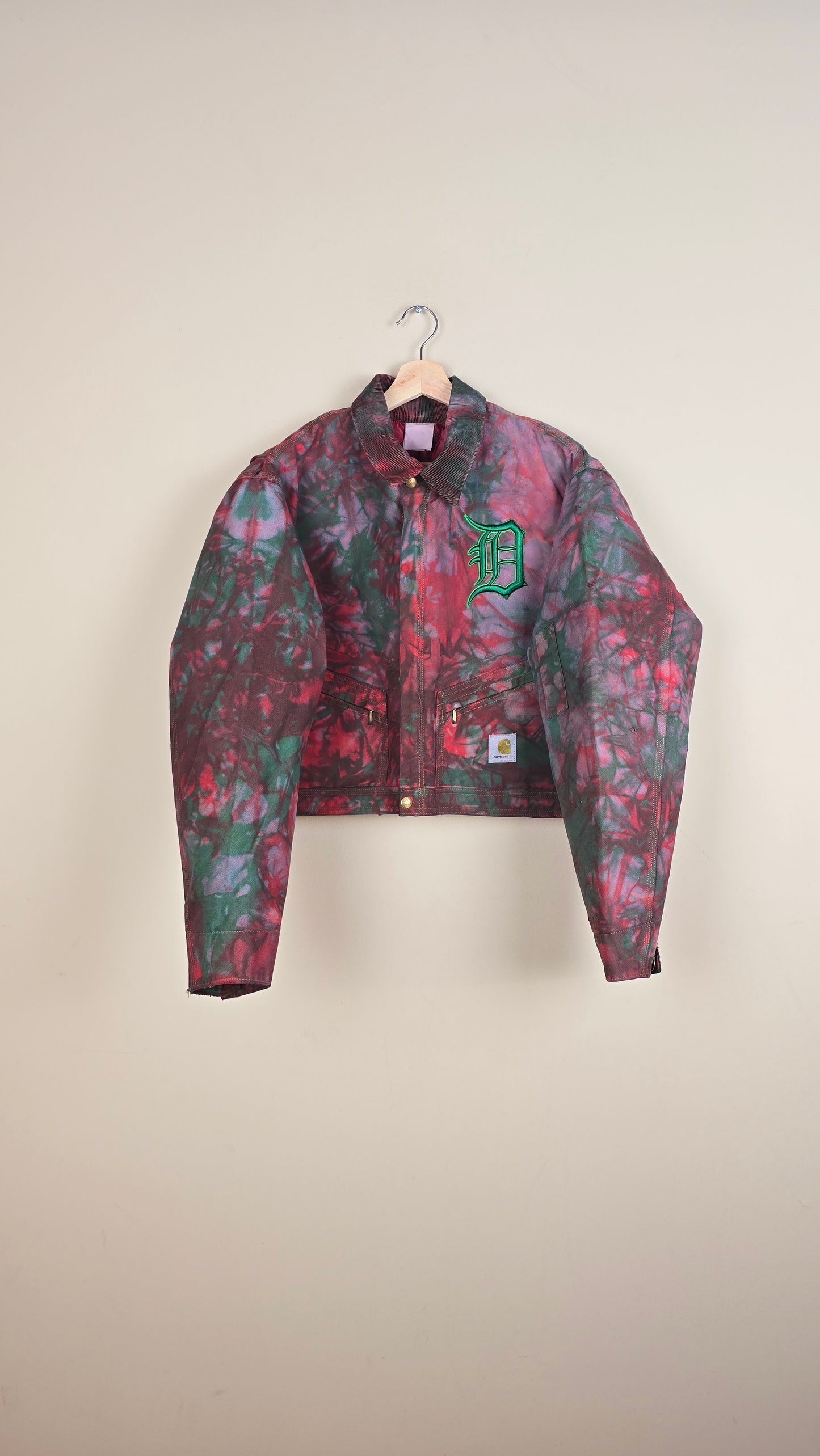 Vintage Carhartt X Detroit Cropped Jacket | Camo | Size L | 003