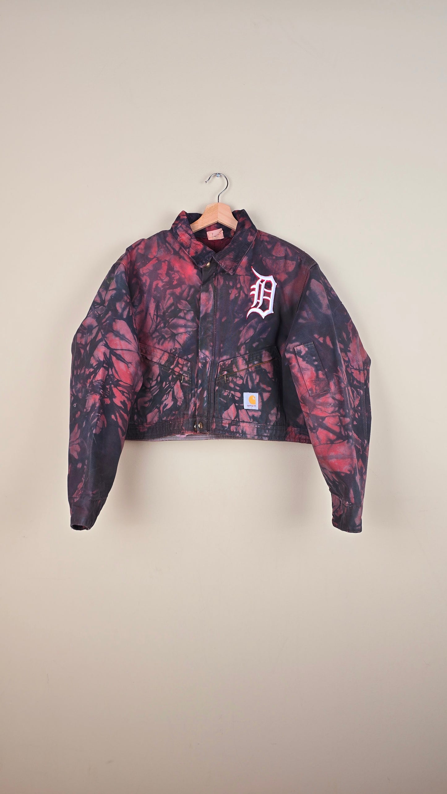 Vintage Carhartt X Detroit Cropped Jacket | Camo | Size L | 005