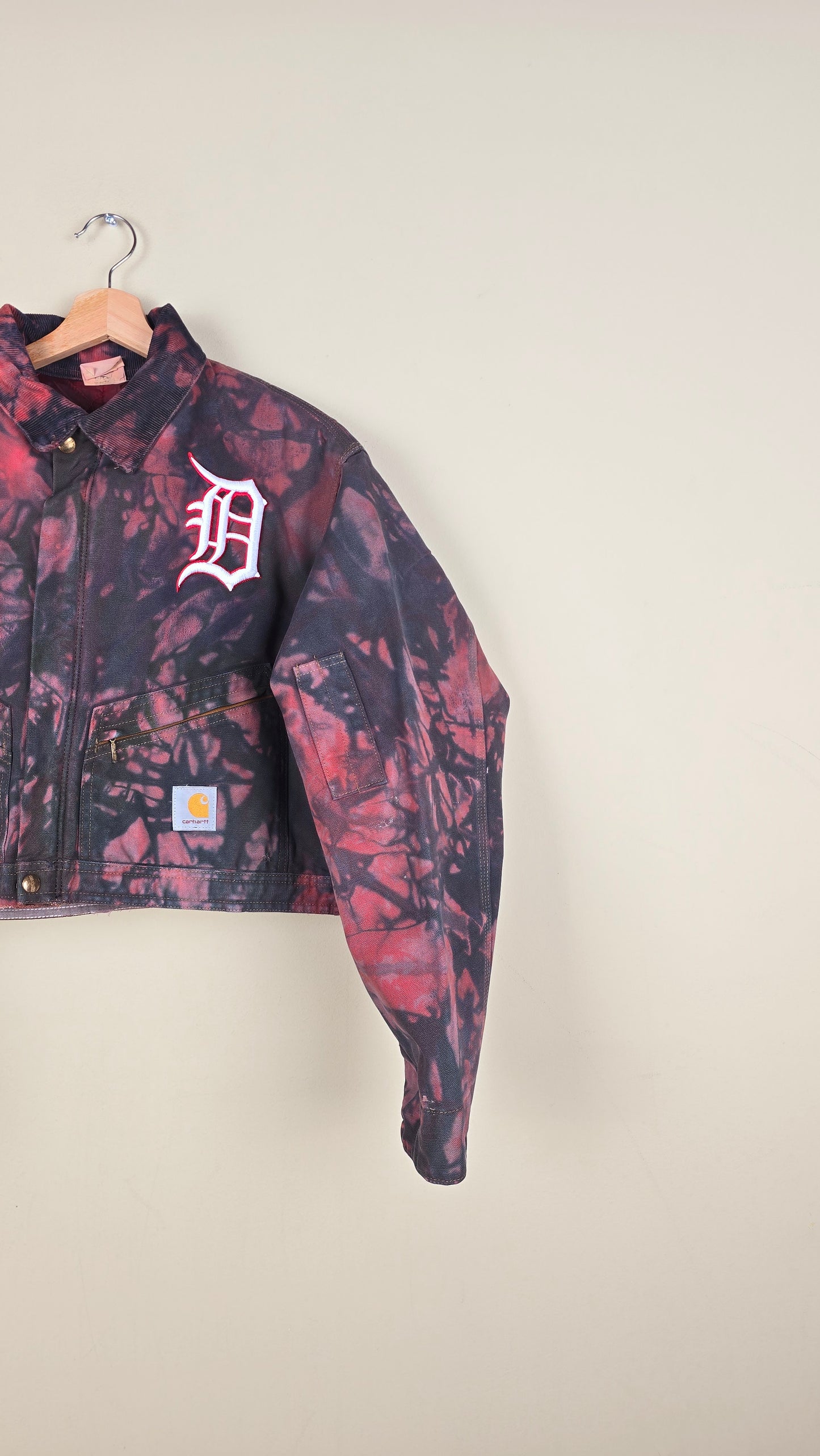 Vintage Carhartt X Detroit Cropped Jacket | Camo | Size L | 005