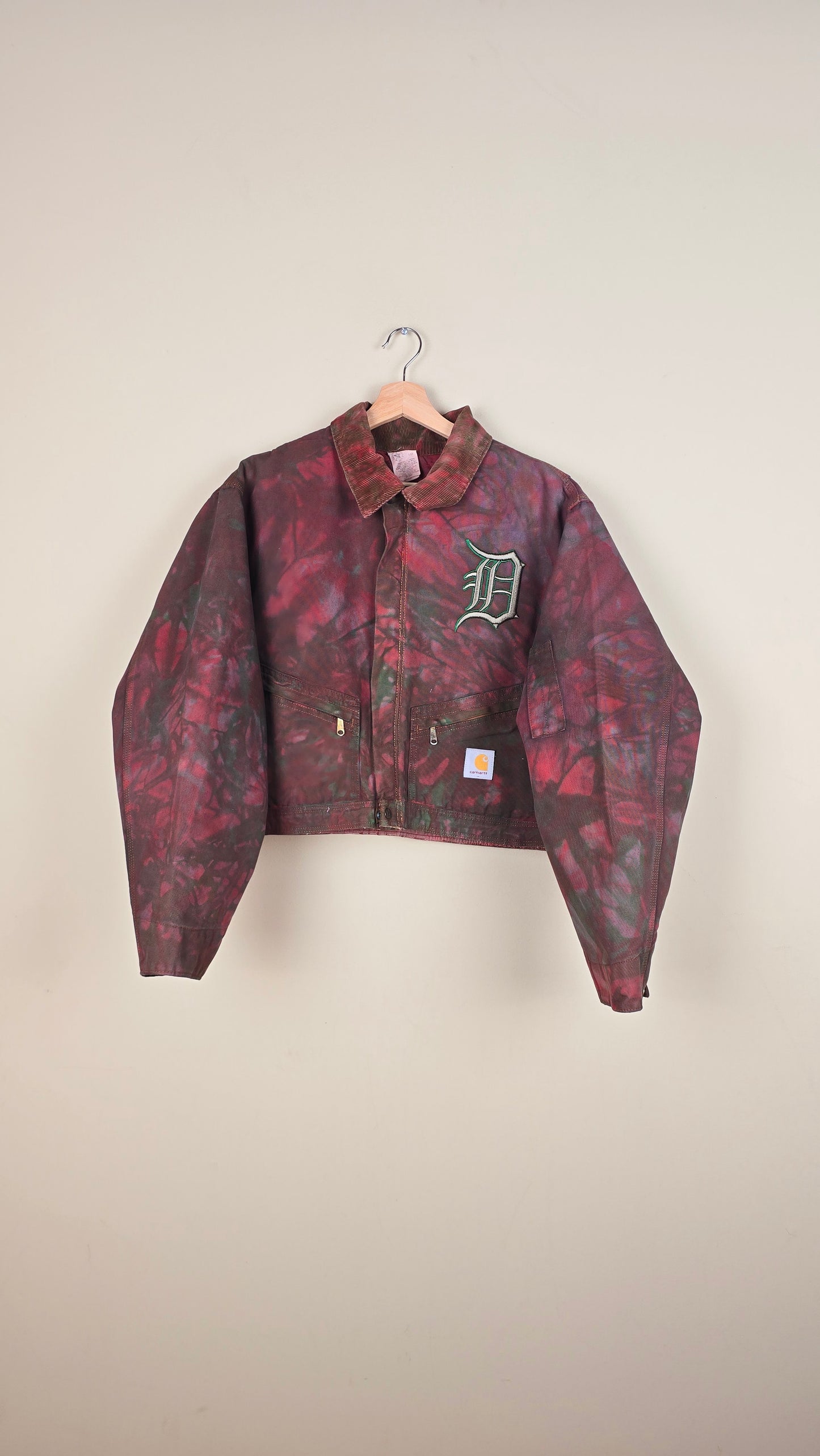 Vintage Carhartt X Detroit Cropped Jacket | Camo | Size L | 006