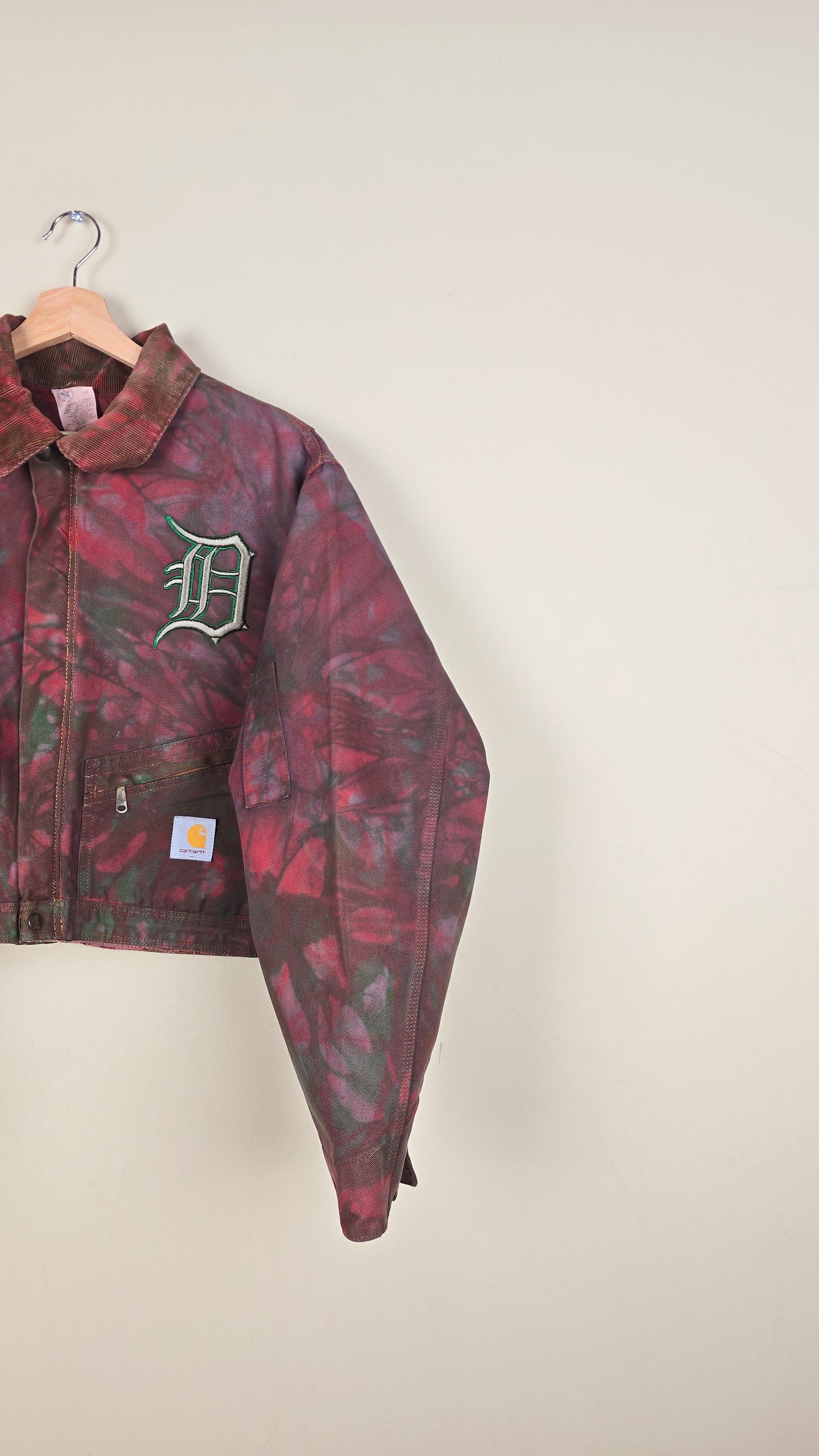 Vintage Carhartt X Detroit Cropped Jacket | Camo | Size L | 006
