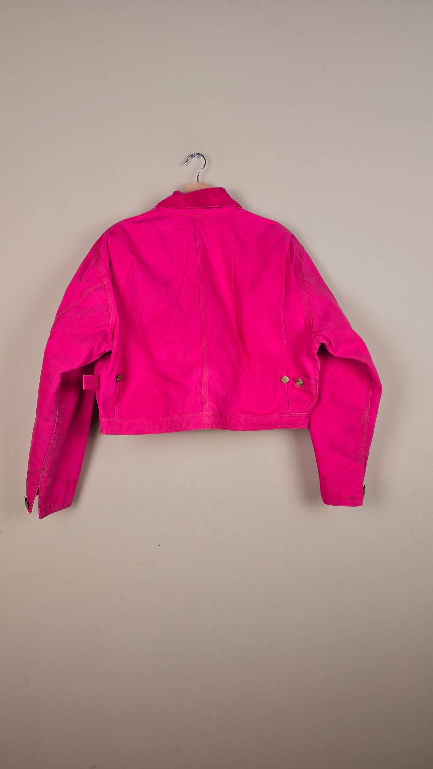 Vintage Carhartt X NY Yankees Cropped Jacket | Pink | Size M | 008