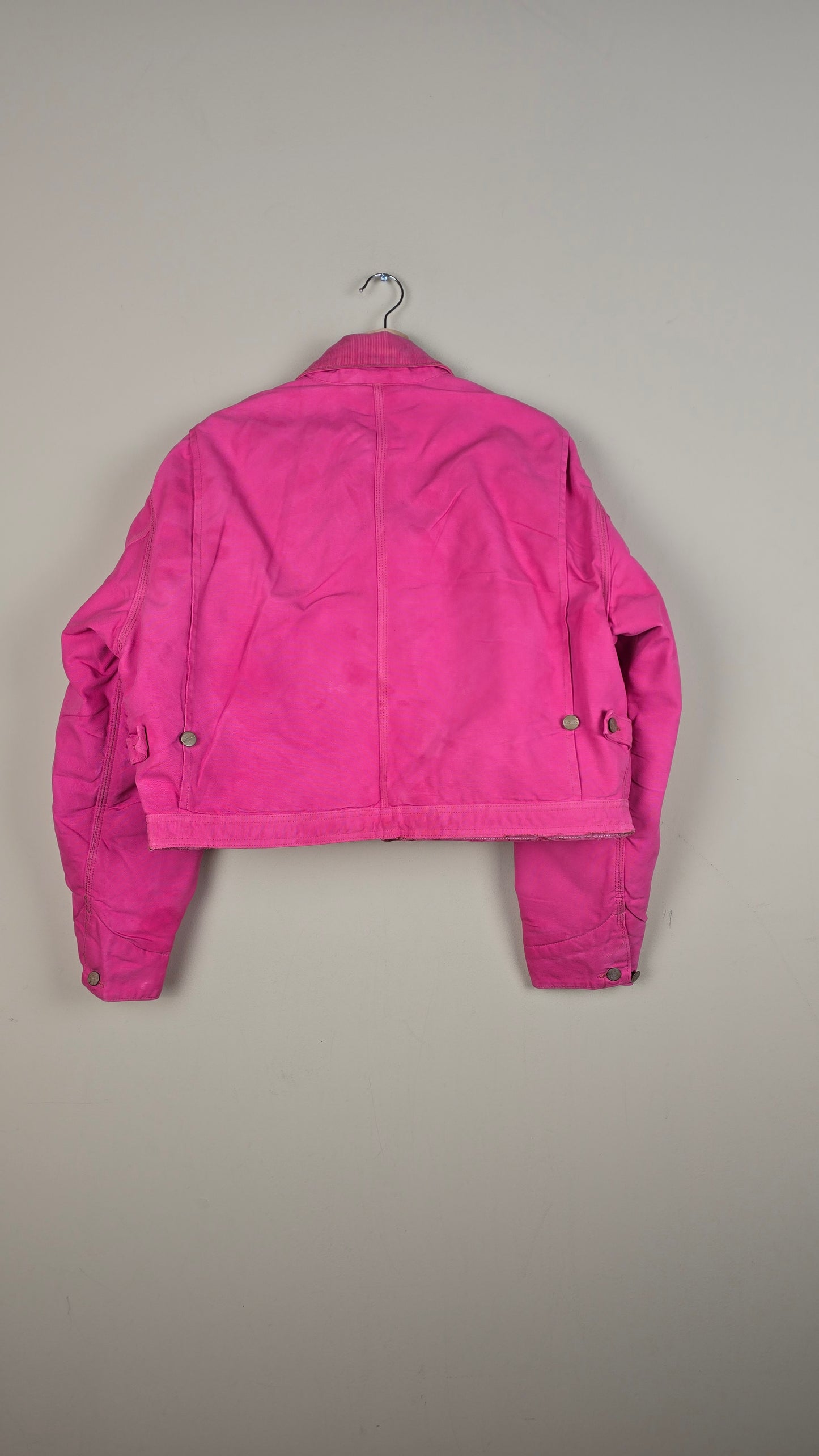 Vintage Carhartt X NY Yankees Cropped Jacket | Pink | Size L | 009