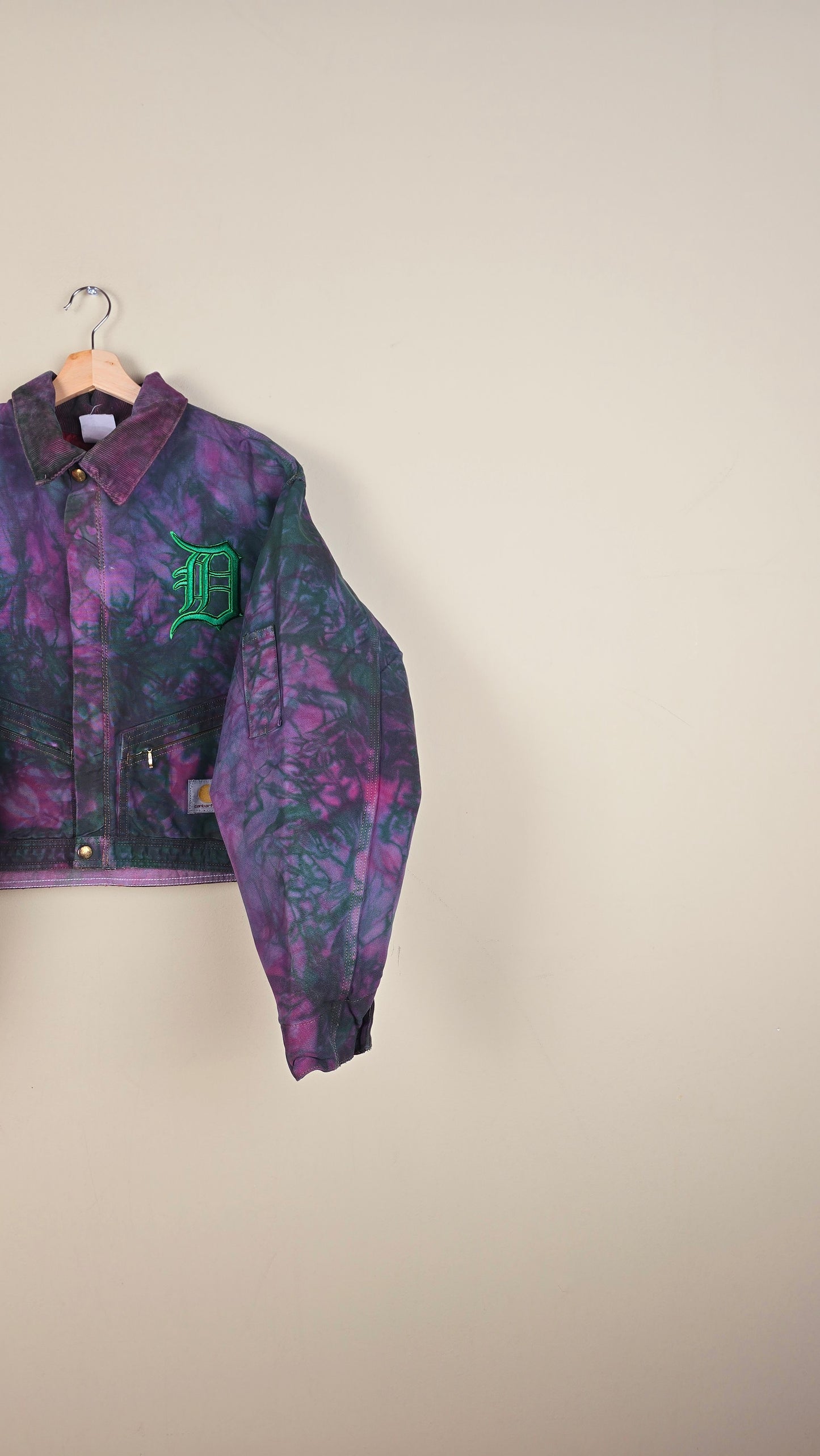 Vintage Carhartt X Detroit Cropped Jacket | Camo | Size XL | 015