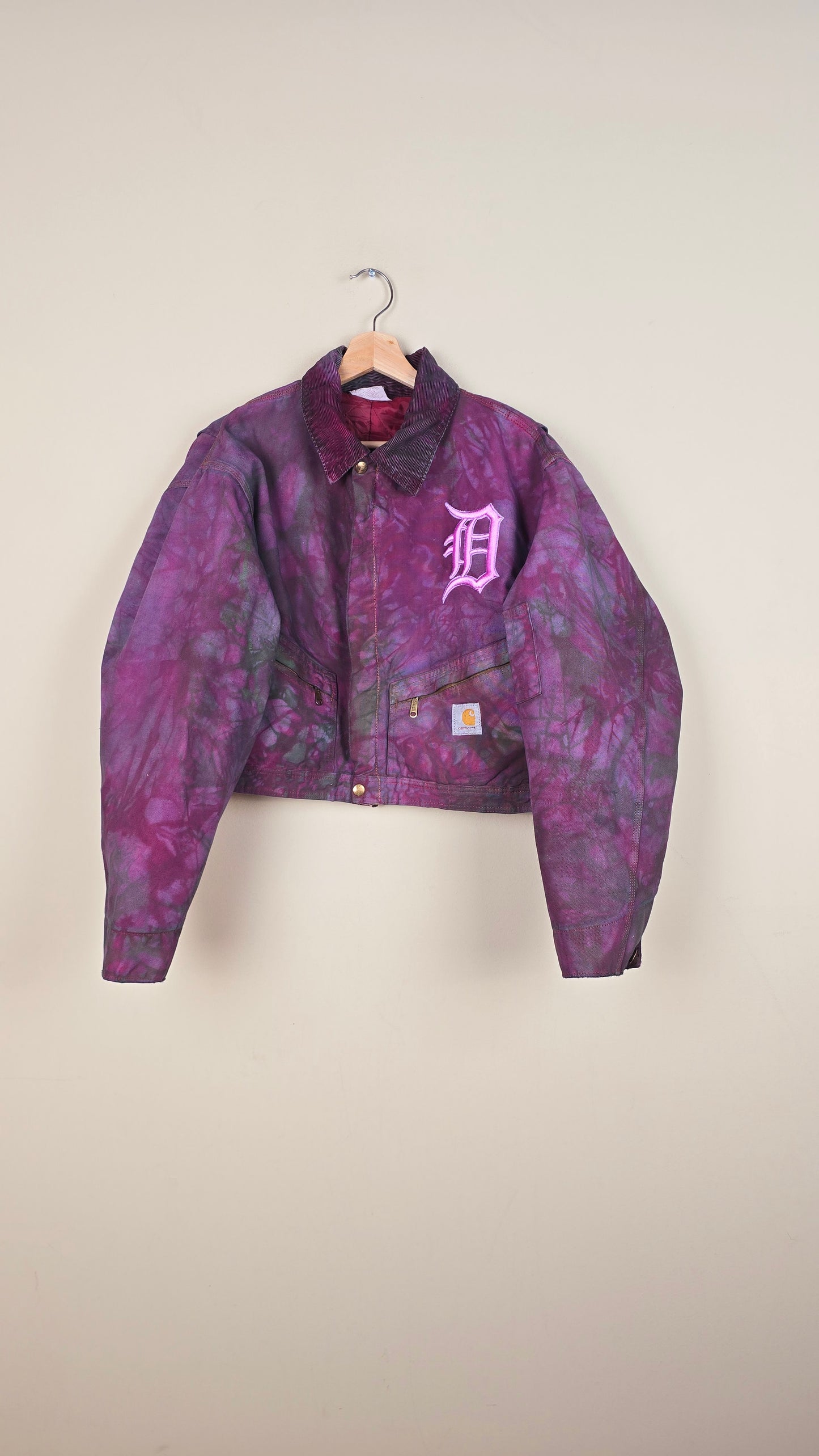 Vintage Carhartt X Detroit Cropped Jacket | Camo | Size L | 017