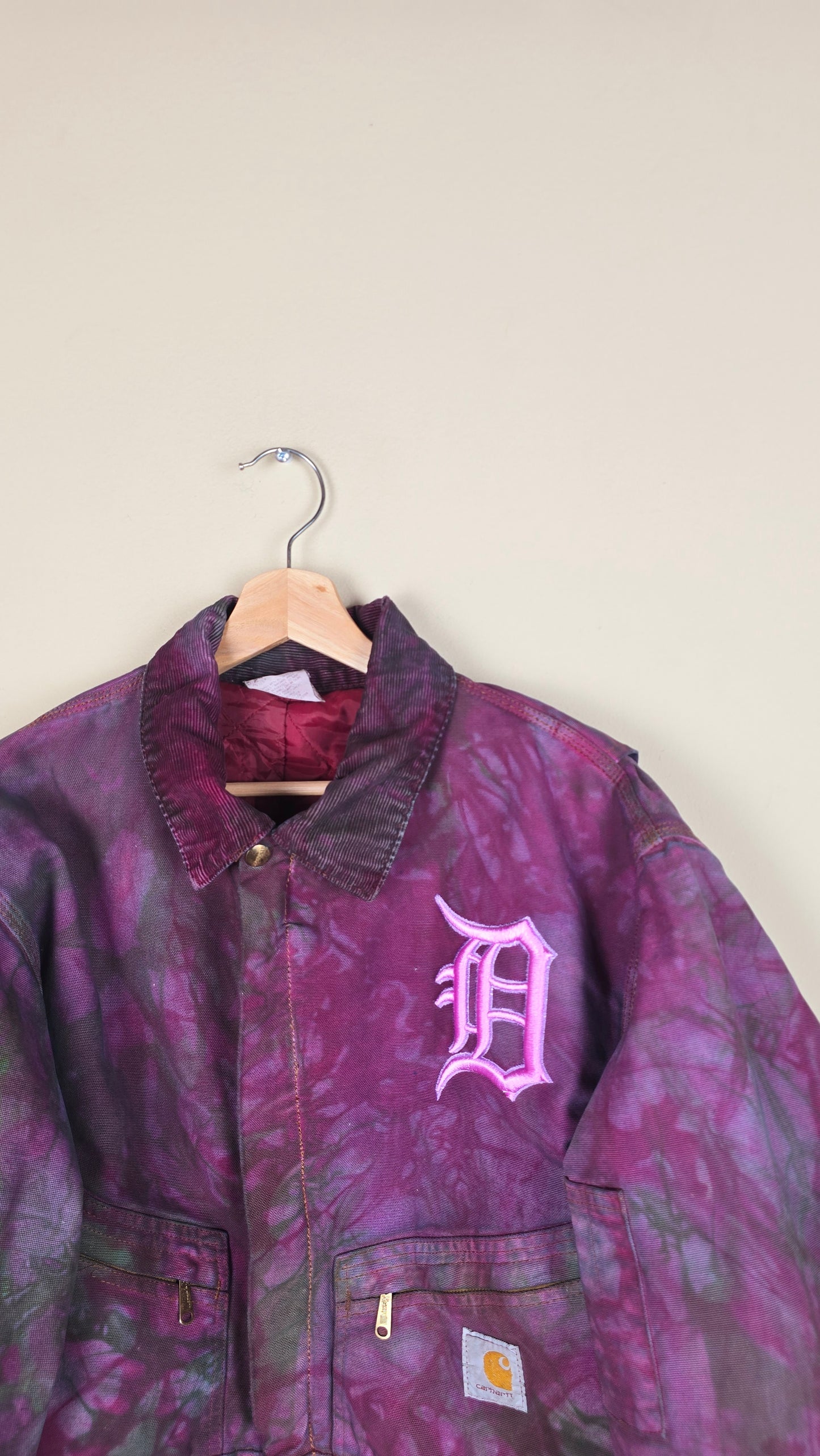 Vintage Carhartt X Detroit Cropped Jacket | Camo | Size L | 017
