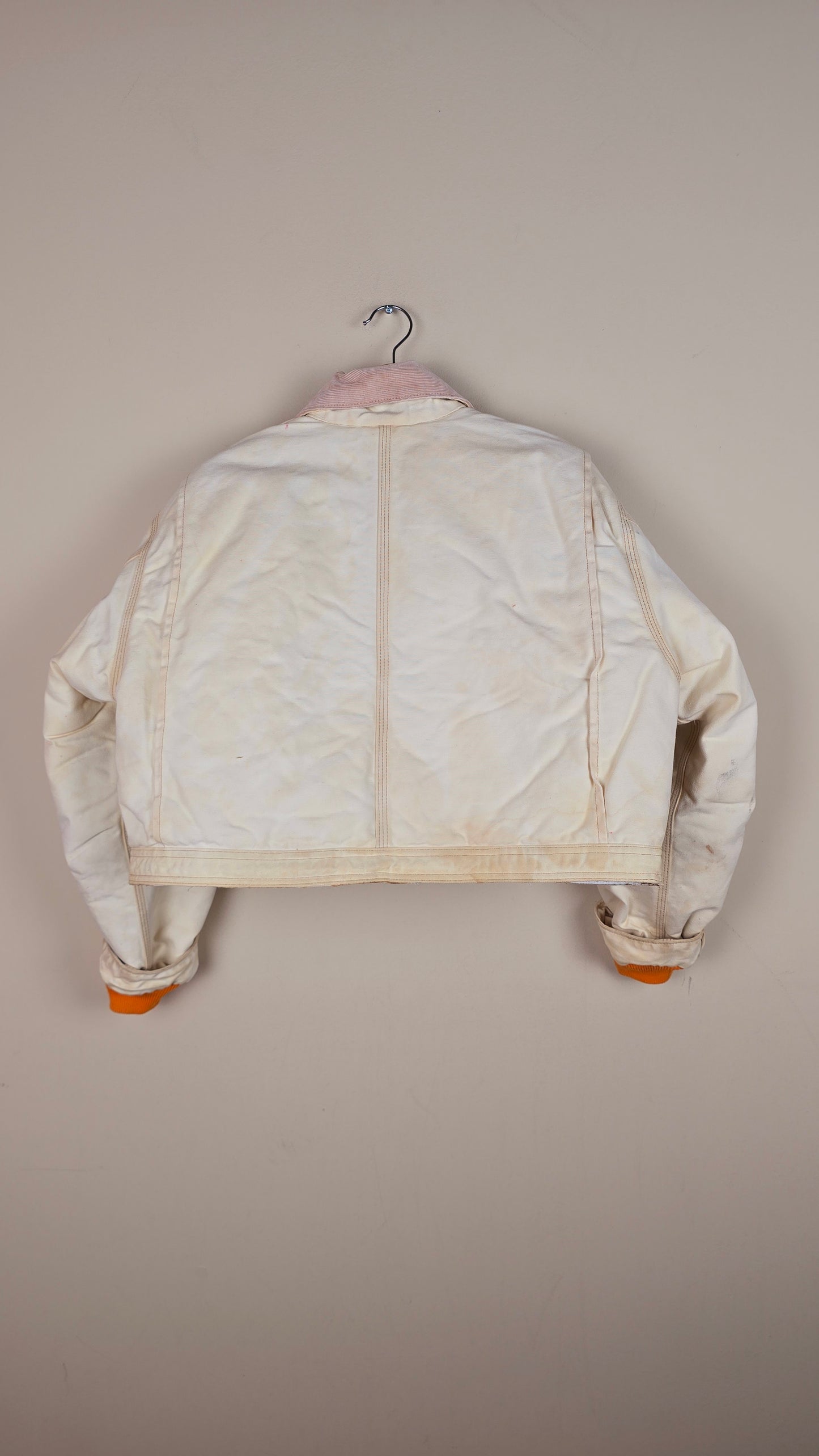 Vintage Carhartt X NY METS Cropped Jacket | Beige | Size M | 021