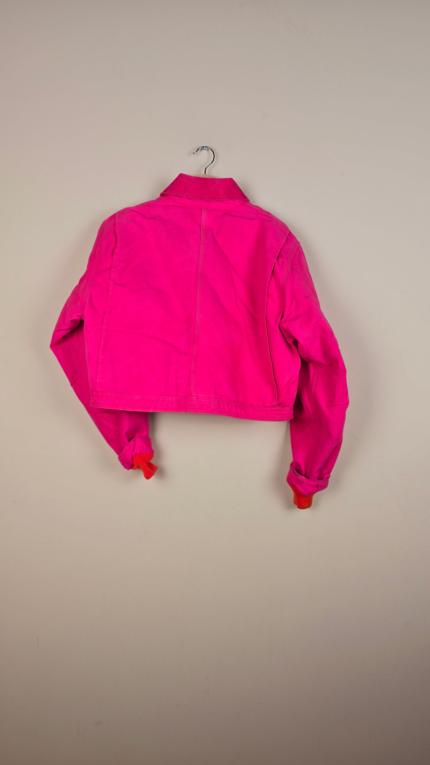 Vintage Carhartt X NY Yankees Cropped Jacket | Pink | Size M | 023
