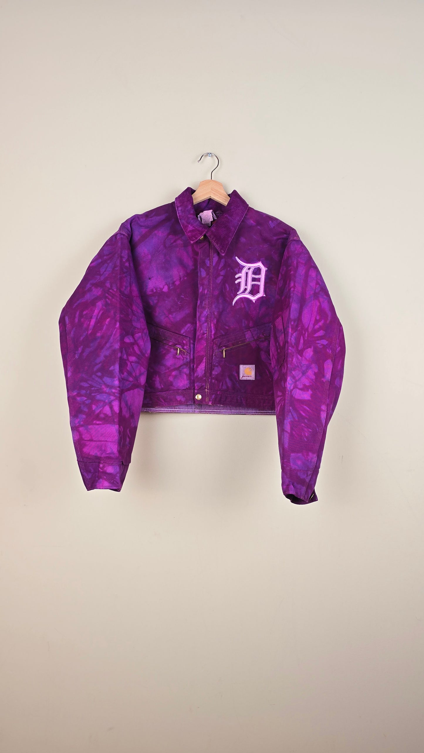 Vintage Carhartt X Detroit Cropped Jacket | Camo | Size L | 028