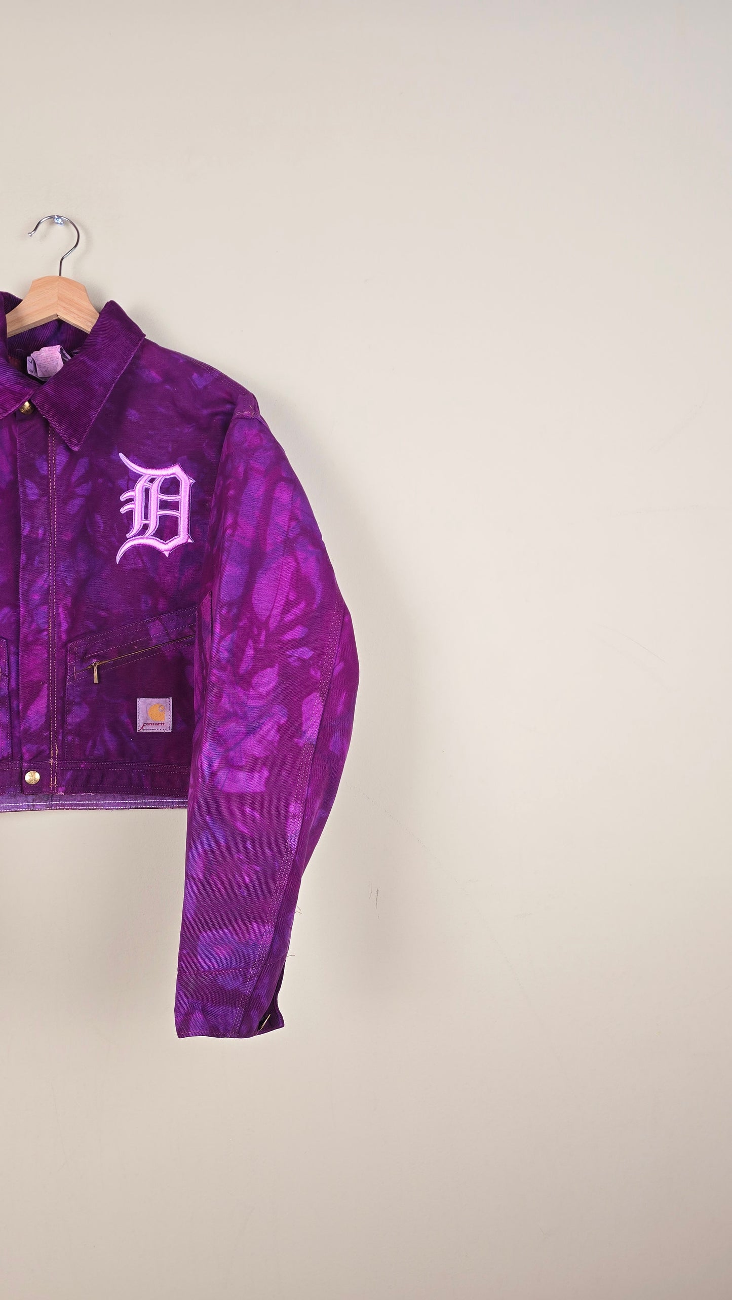 Vintage Carhartt X Detroit Cropped Jacket | Camo | Size L | 028