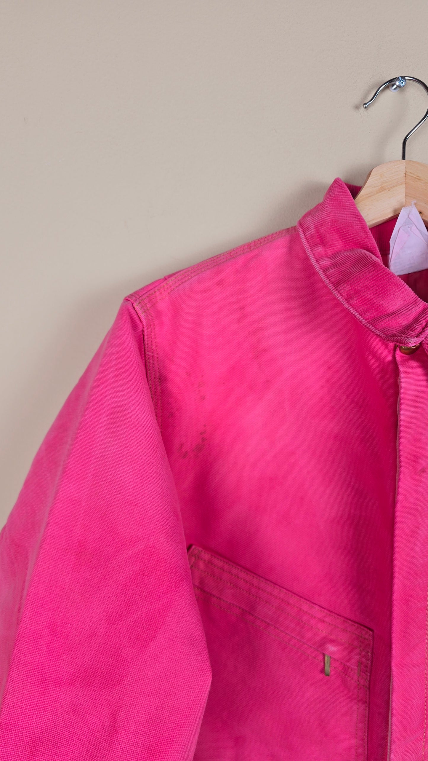 Vintage Carhartt X NY Yankees Cropped Jacket | Pink | Size S | 032