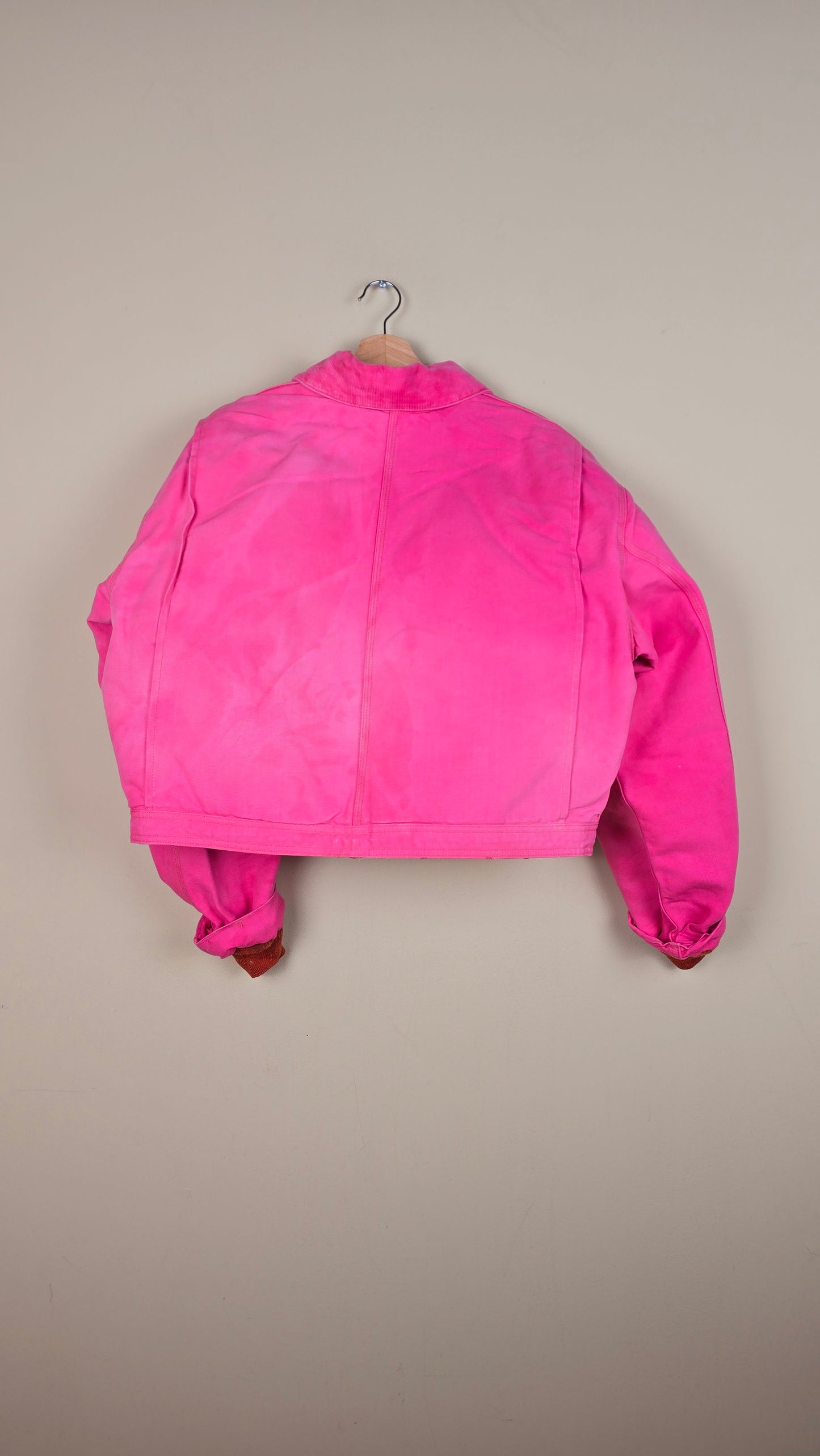 Vintage Carhartt X NY Yankees Cropped Jacket | Pink | Size L | 033