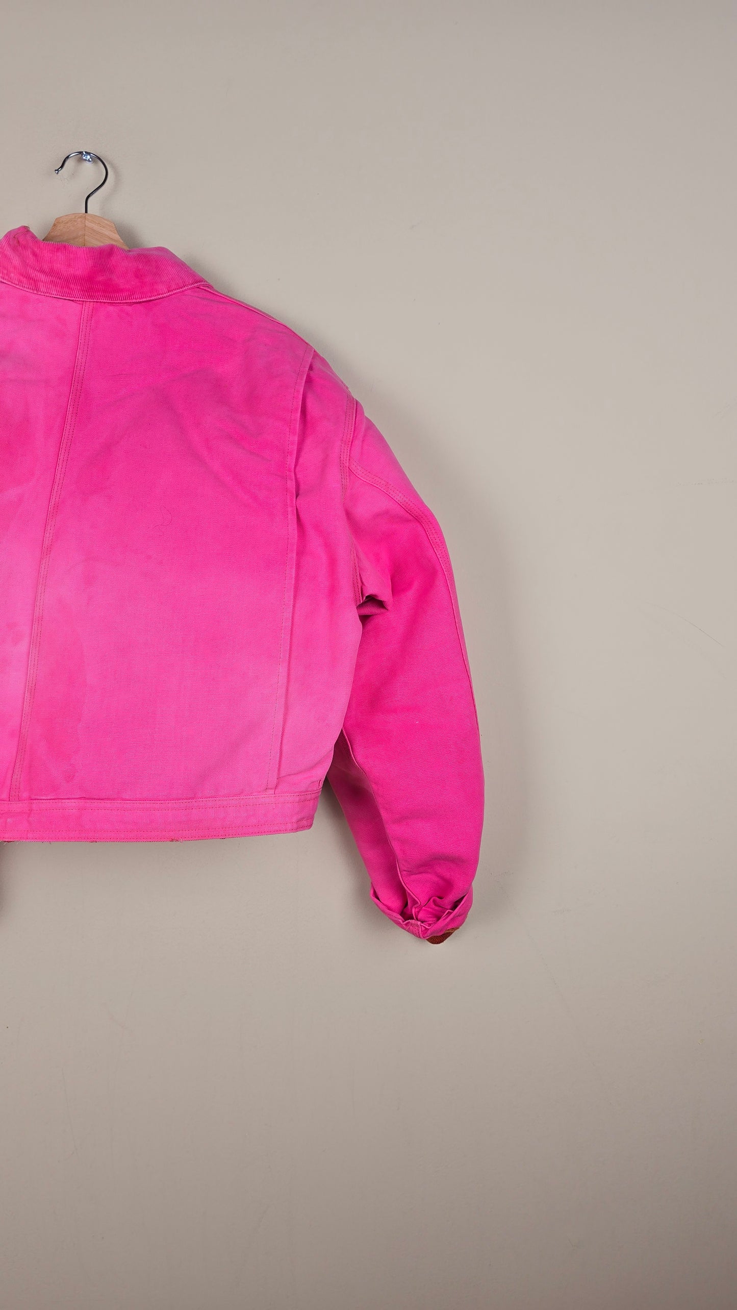 Vintage Carhartt X NY Yankees Cropped Jacket | Pink | Size L | 033