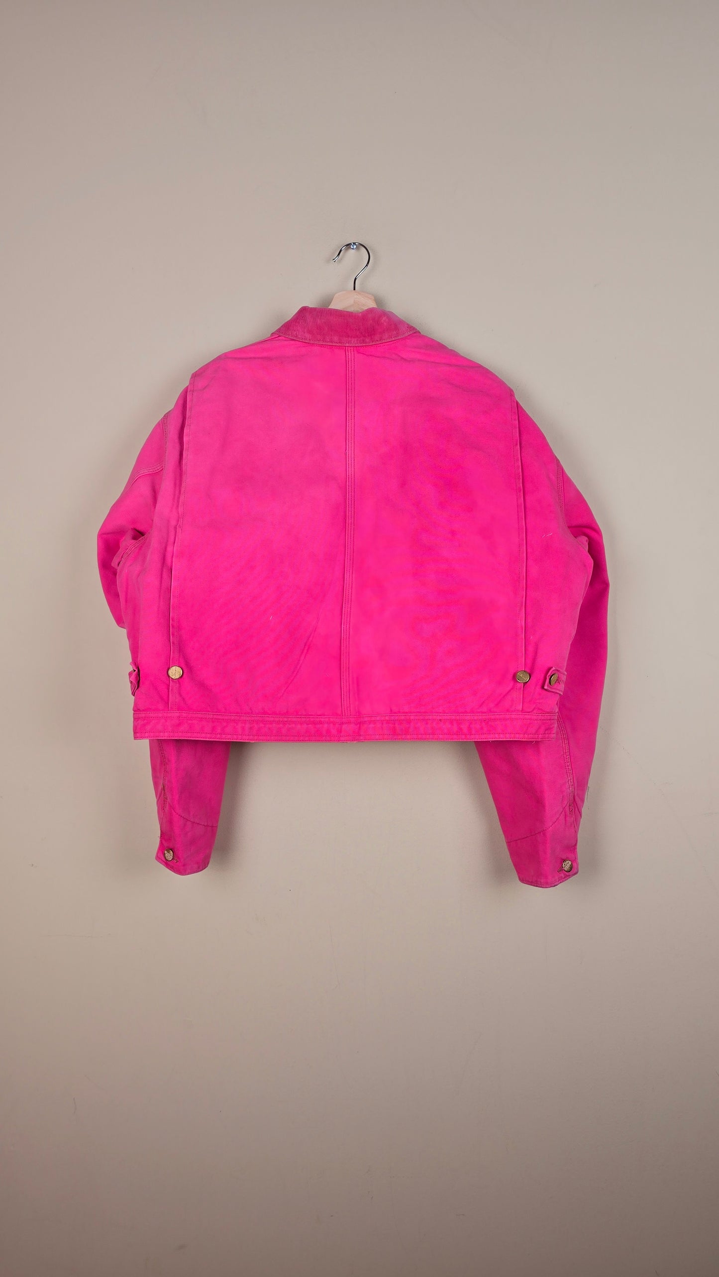 Vintage Carhartt X NY Yankees Cropped Jacket | Pink | Size L | 035