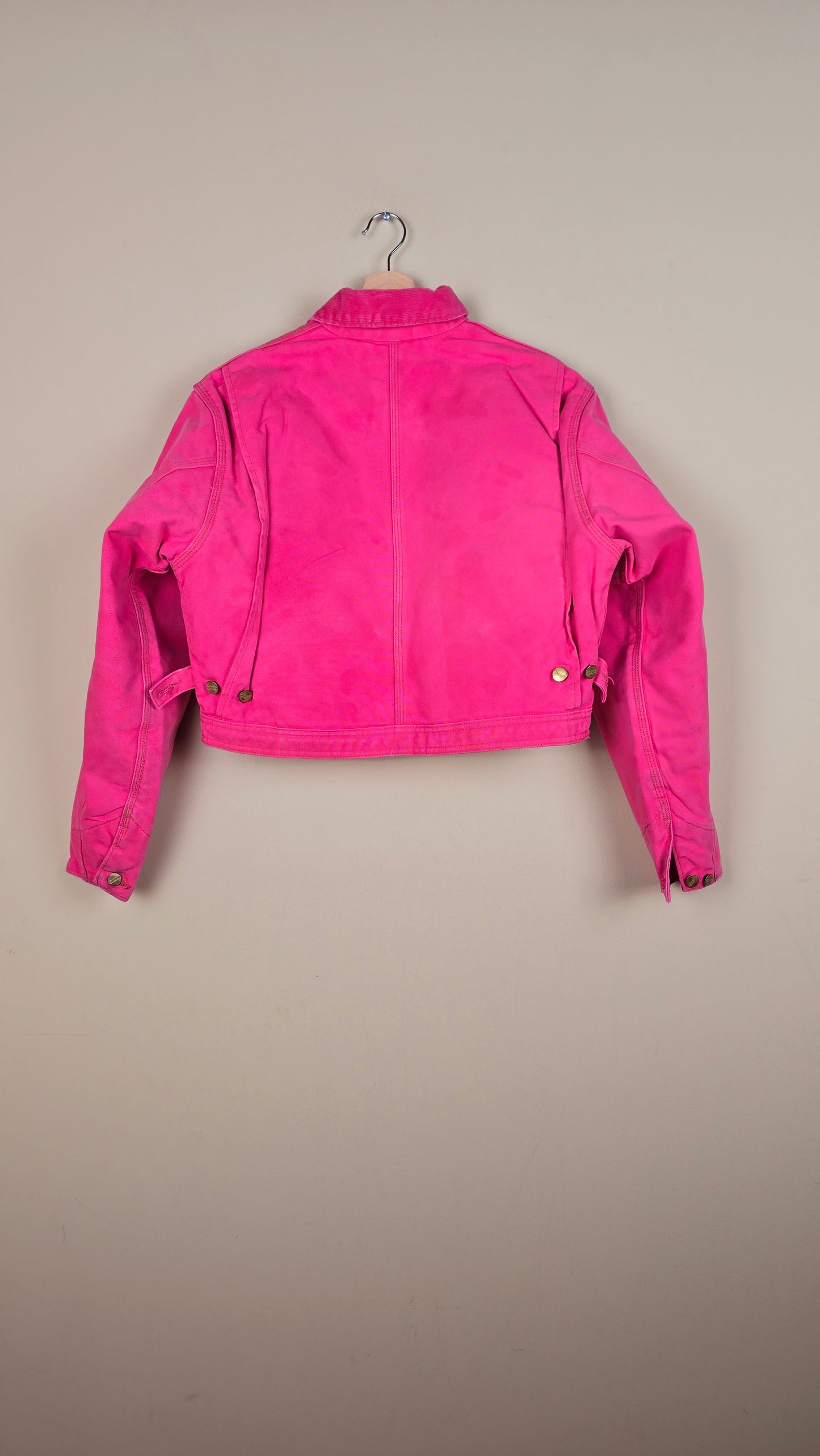 Vintage Carhartt X NY Yankees Cropped Jacket | Pink | Size S | 036