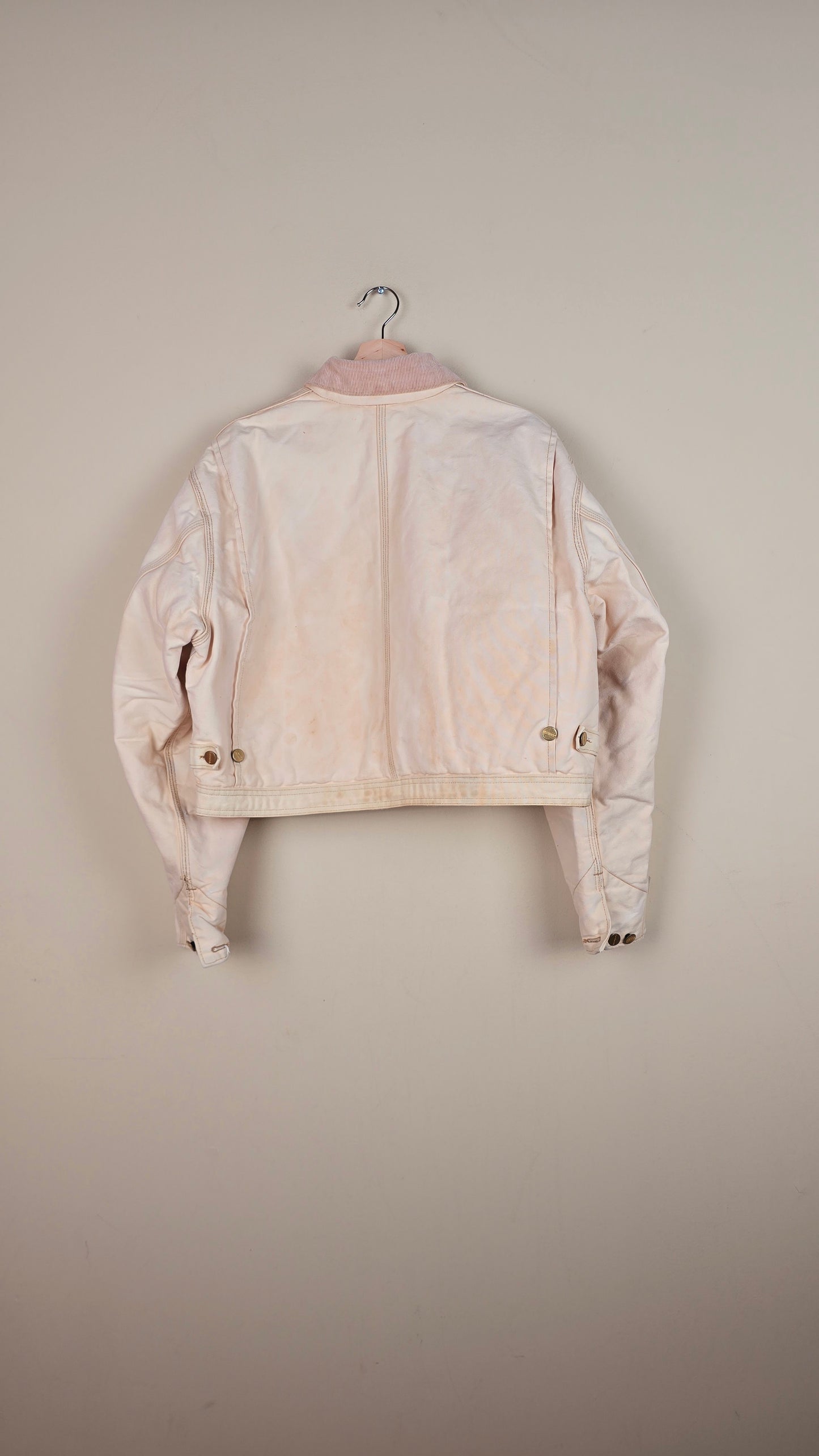 Vintage Carhartt X NY METS Cropped Jacket | Beige | Size L | 037