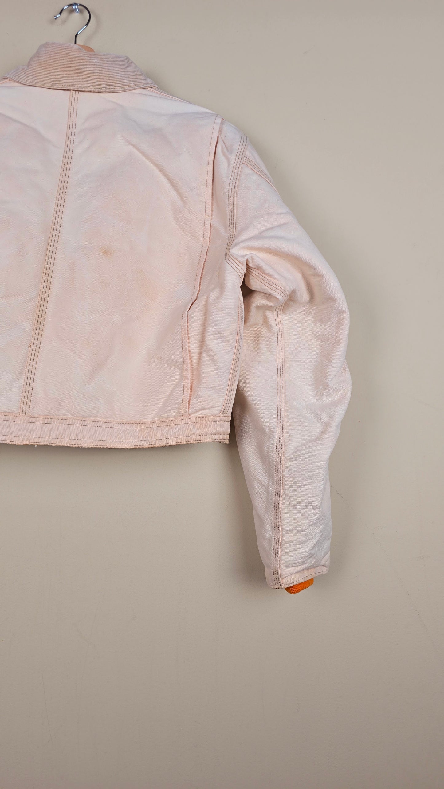 Vintage Carhartt X NY METS Cropped Jacket | Beige | Size M | 038