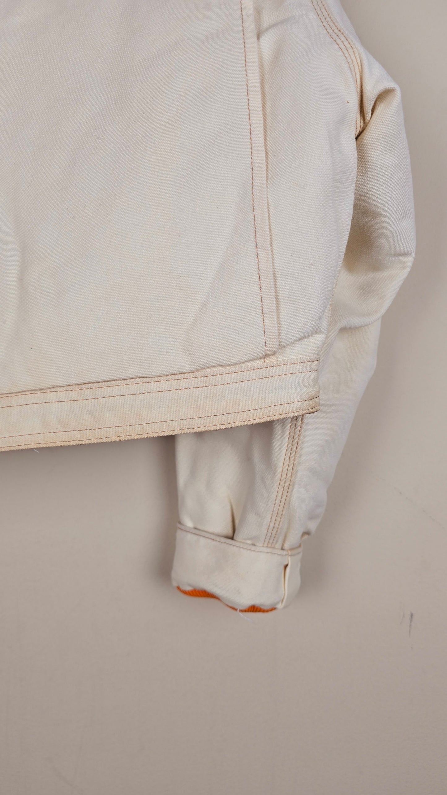 Vintage Carhartt X NY METS Cropped Jacket | Beige | Size S | 039