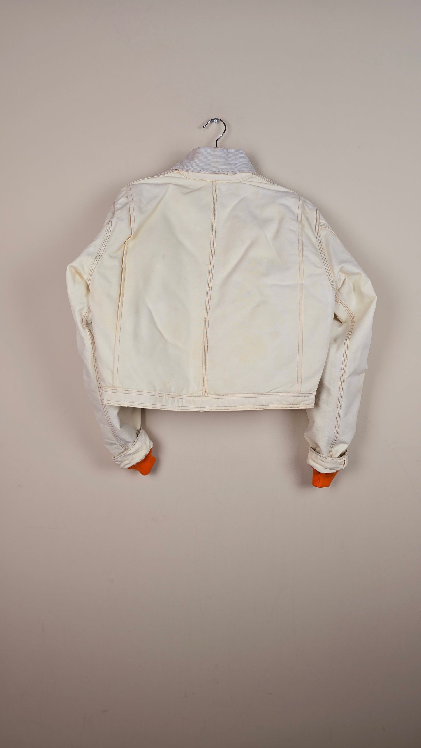 Vintage Carhartt X NY METS Cropped Jacket | Beige | Size M | 041