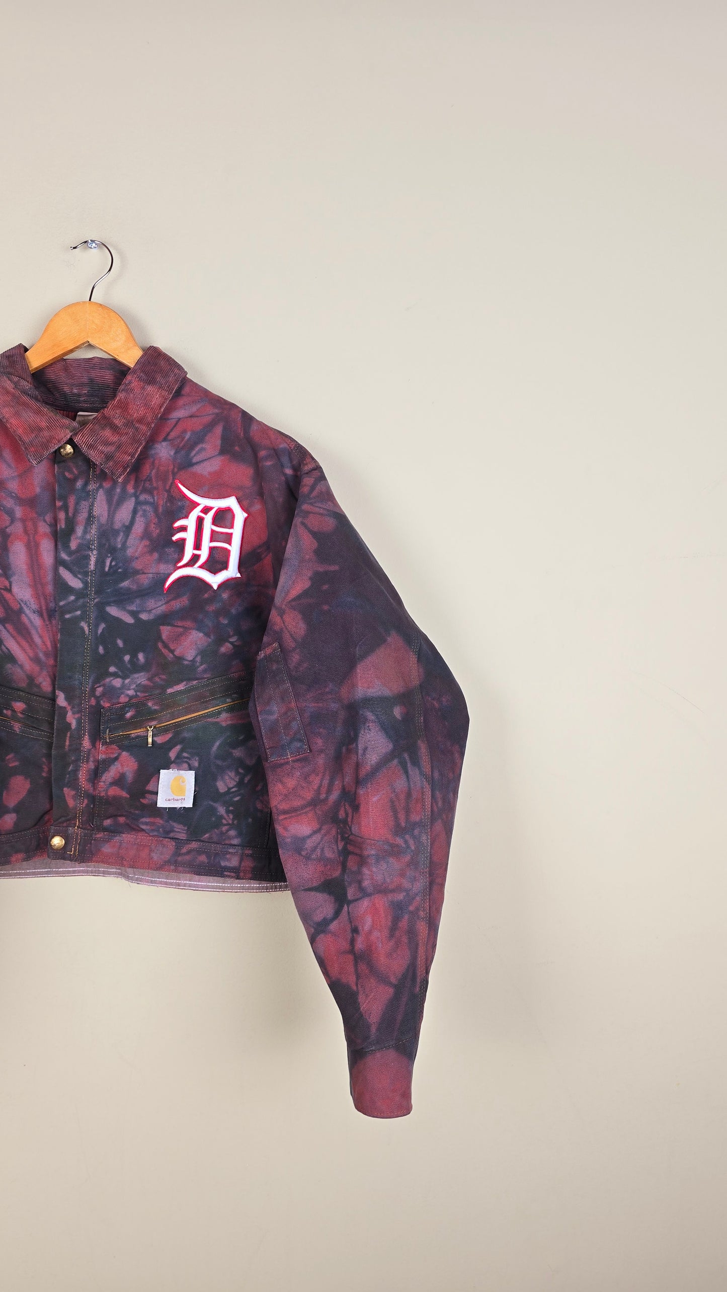 Vintage Carhartt X Detroit Cropped Jacket | Camo | Size L | 043