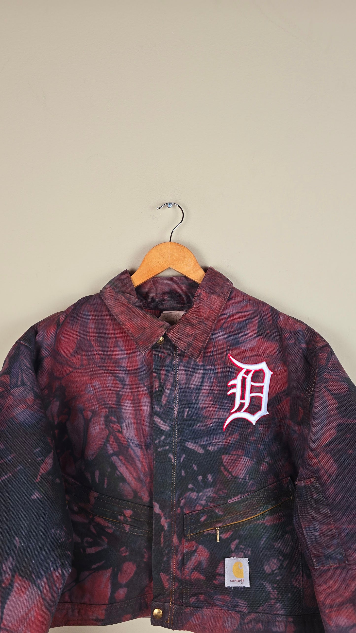 Vintage Carhartt X Detroit Cropped Jacket | Camo | Size L | 043