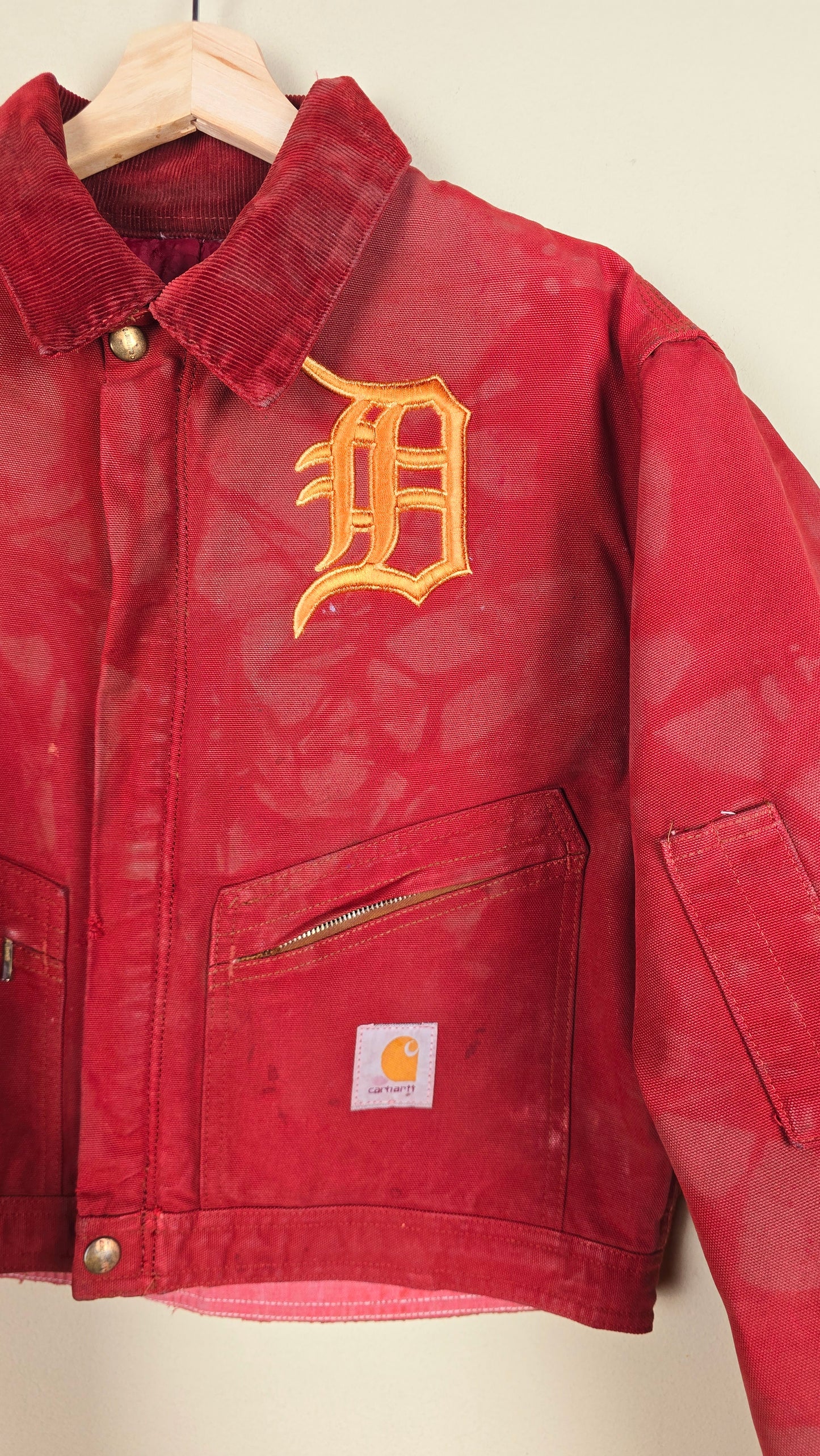 Vintage Carhartt X Detroit Cropped Jacket | Camo | Size S | 046