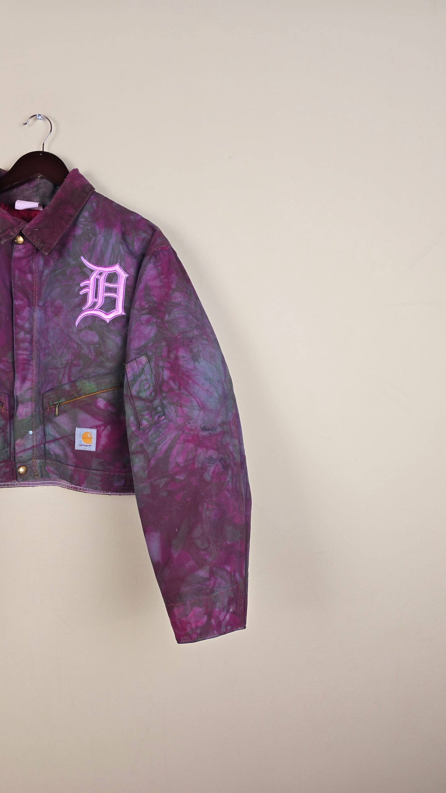 Vintage Carhartt X Detroit Cropped Jacket | Camo | Size L | 047