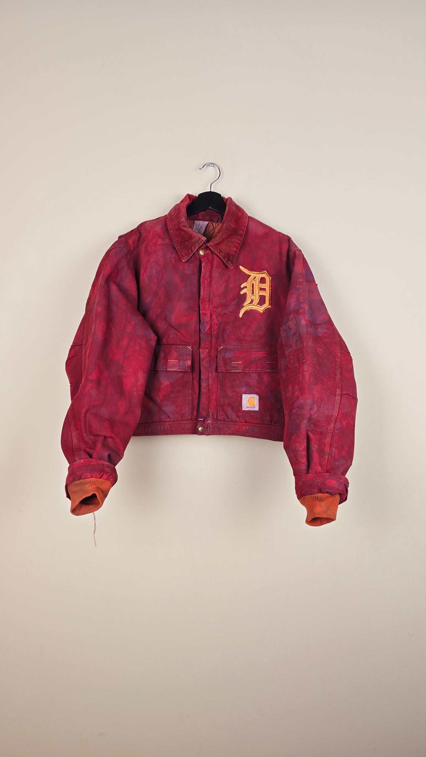 Vintage Carhartt X Detroit Cropped Jacket | Camo | Size L | 048