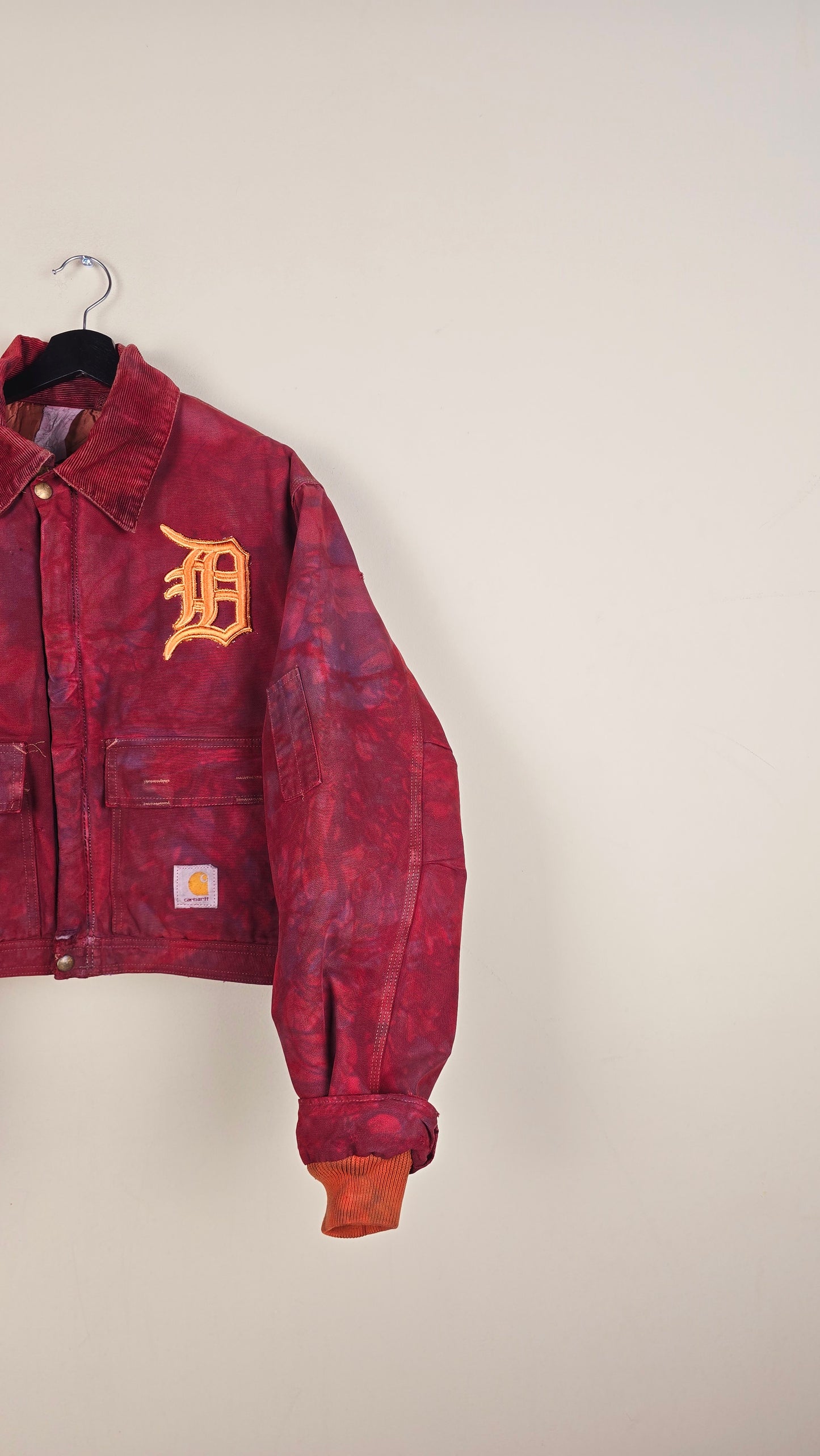 Vintage Carhartt X Detroit Cropped Jacket | Camo | Size L | 048