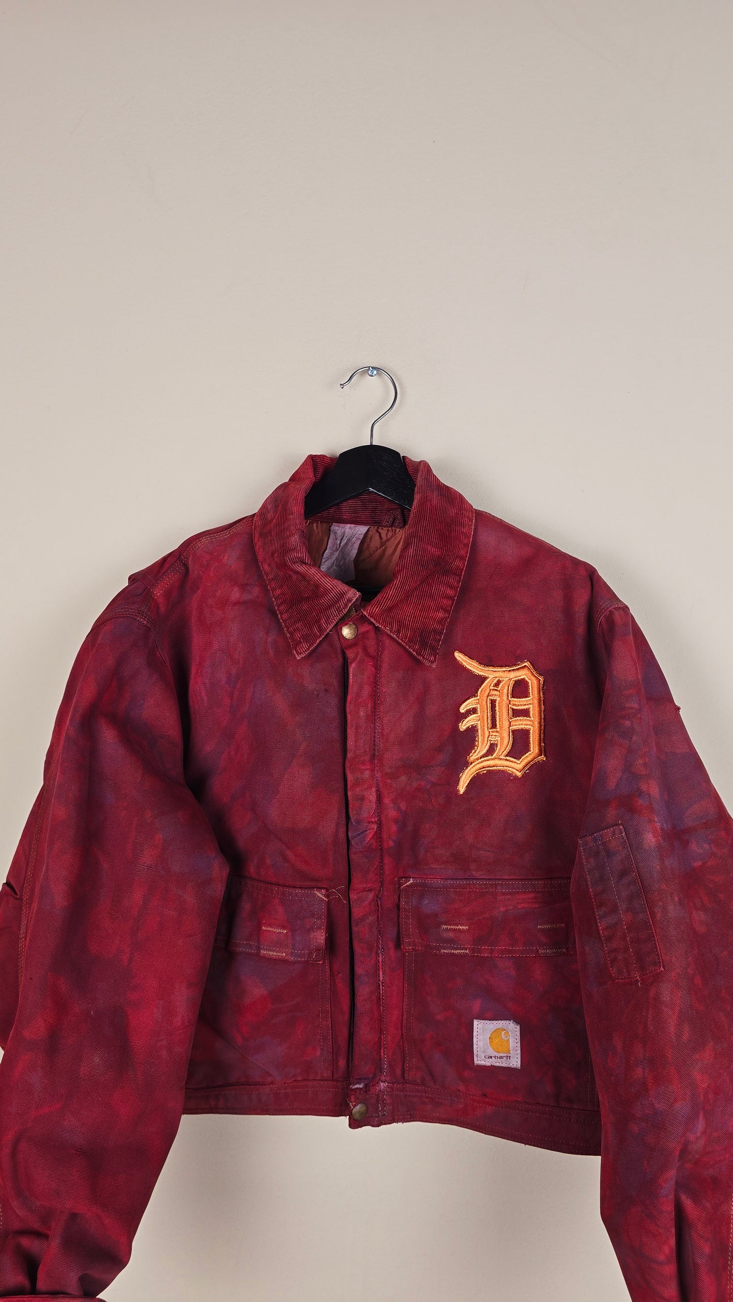 Vintage Carhartt X Detroit Cropped Jacket | Camo | Size L | 048