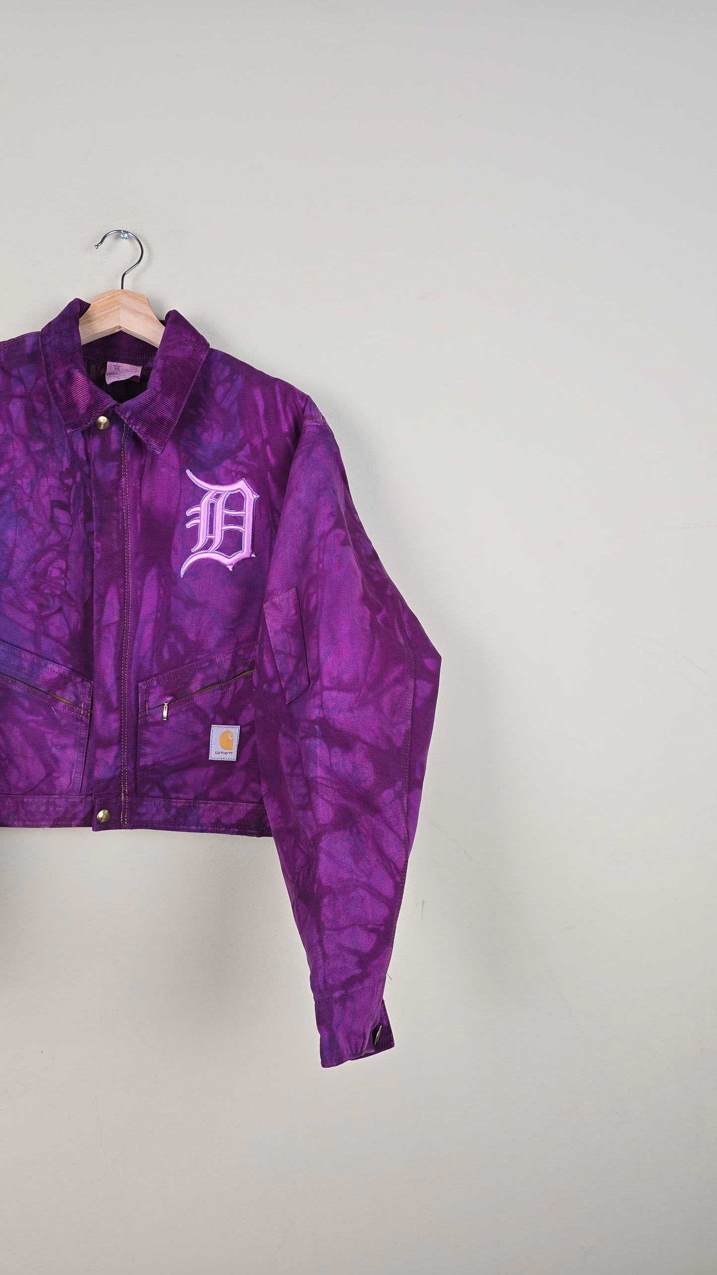 Vintage Carhartt X Detroit Cropped Jacket | Camo | Size L | 051