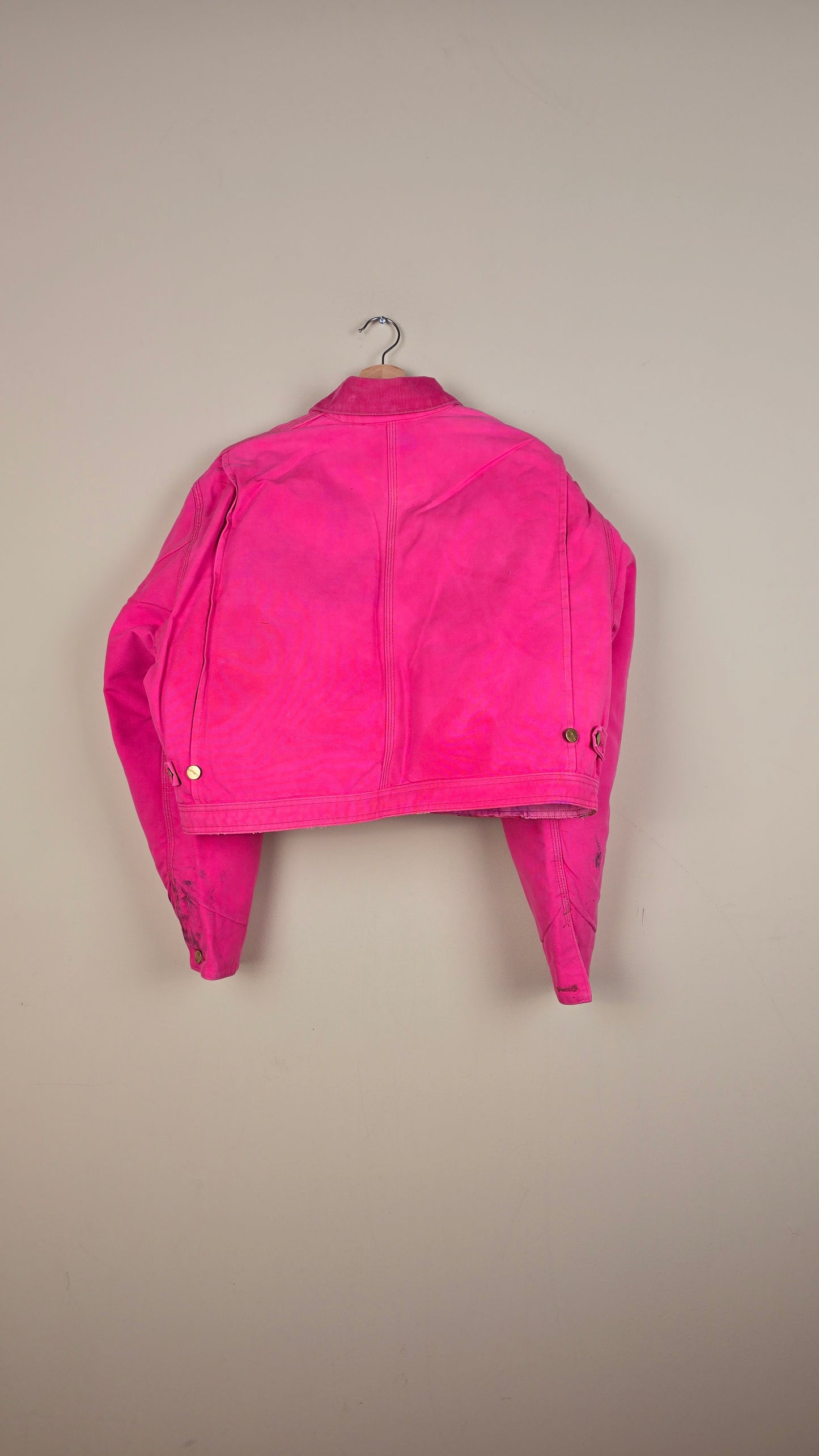Vintage Carhartt X NY Yankees Cropped Jacket | Pink | Size XL | 057