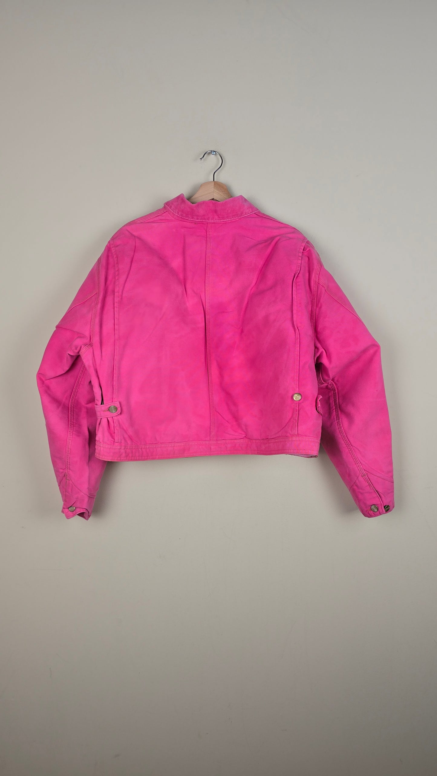 Vintage Carhartt X NY Yankees Cropped Jacket | Pink | Size XL | 059