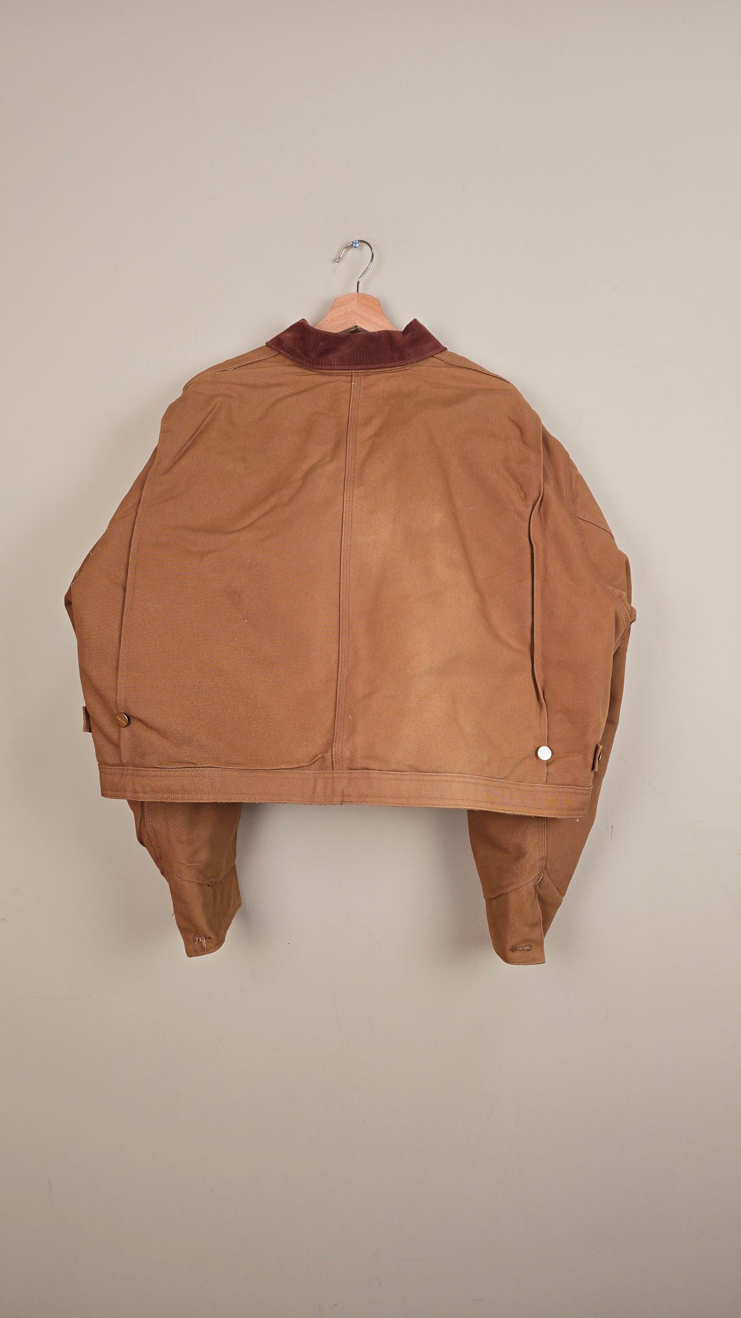 Vintage Carhartt X NY Yankees Cropped Jacket | Brown | Size 2XL | 068