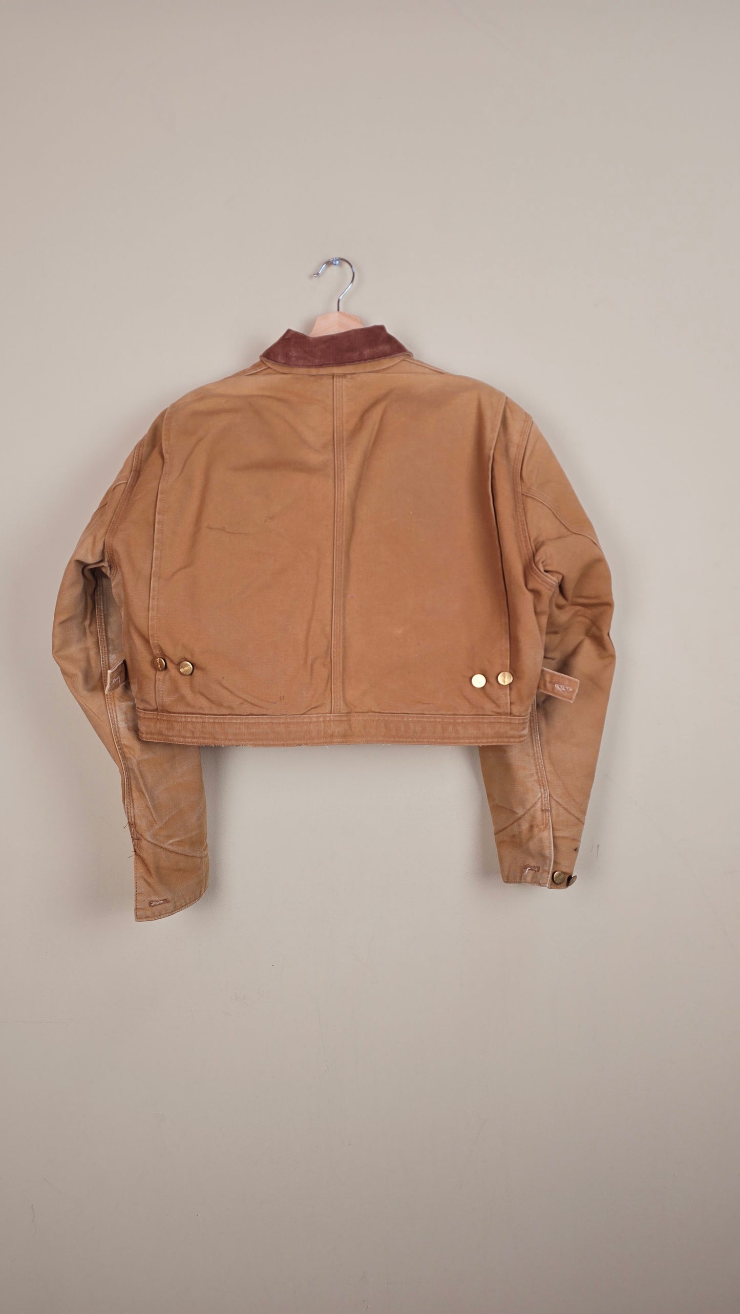 Vintage Carhartt X NY Yankees Cropped Jacket | Brown | Size M | 070