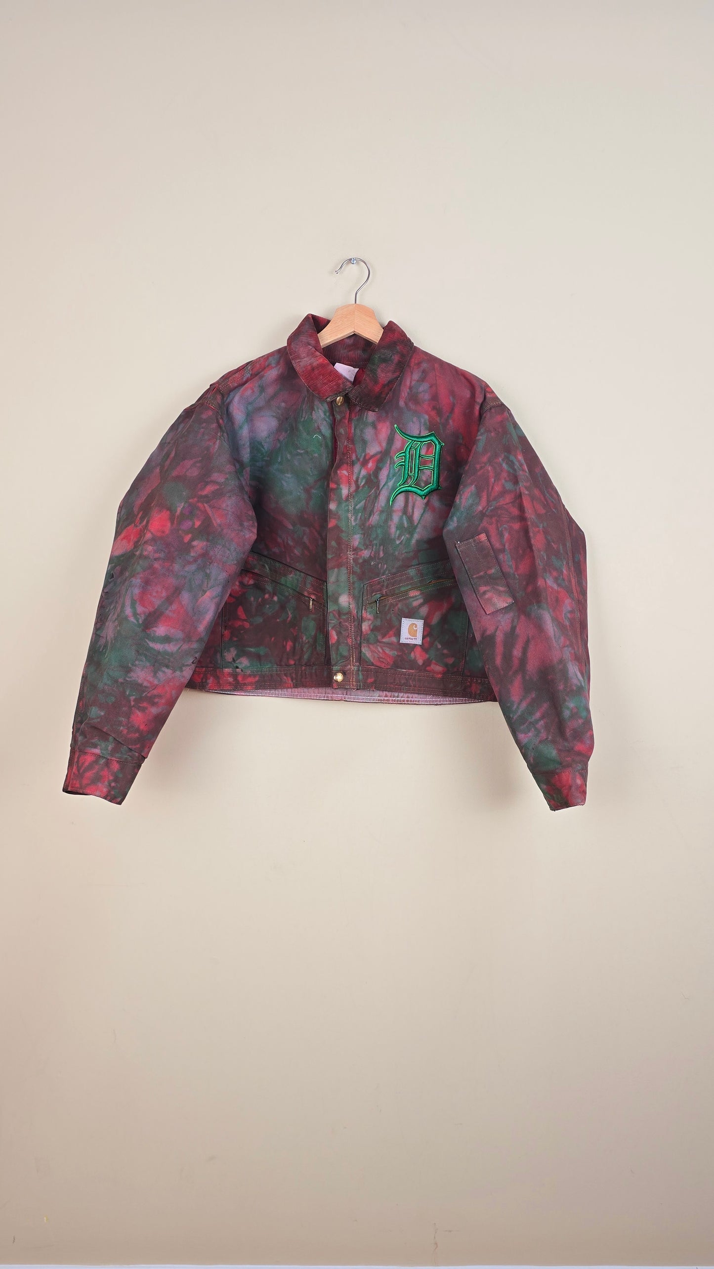 Vintage Carhartt X Detroit Cropped Jacket | Camo | Size L | 073