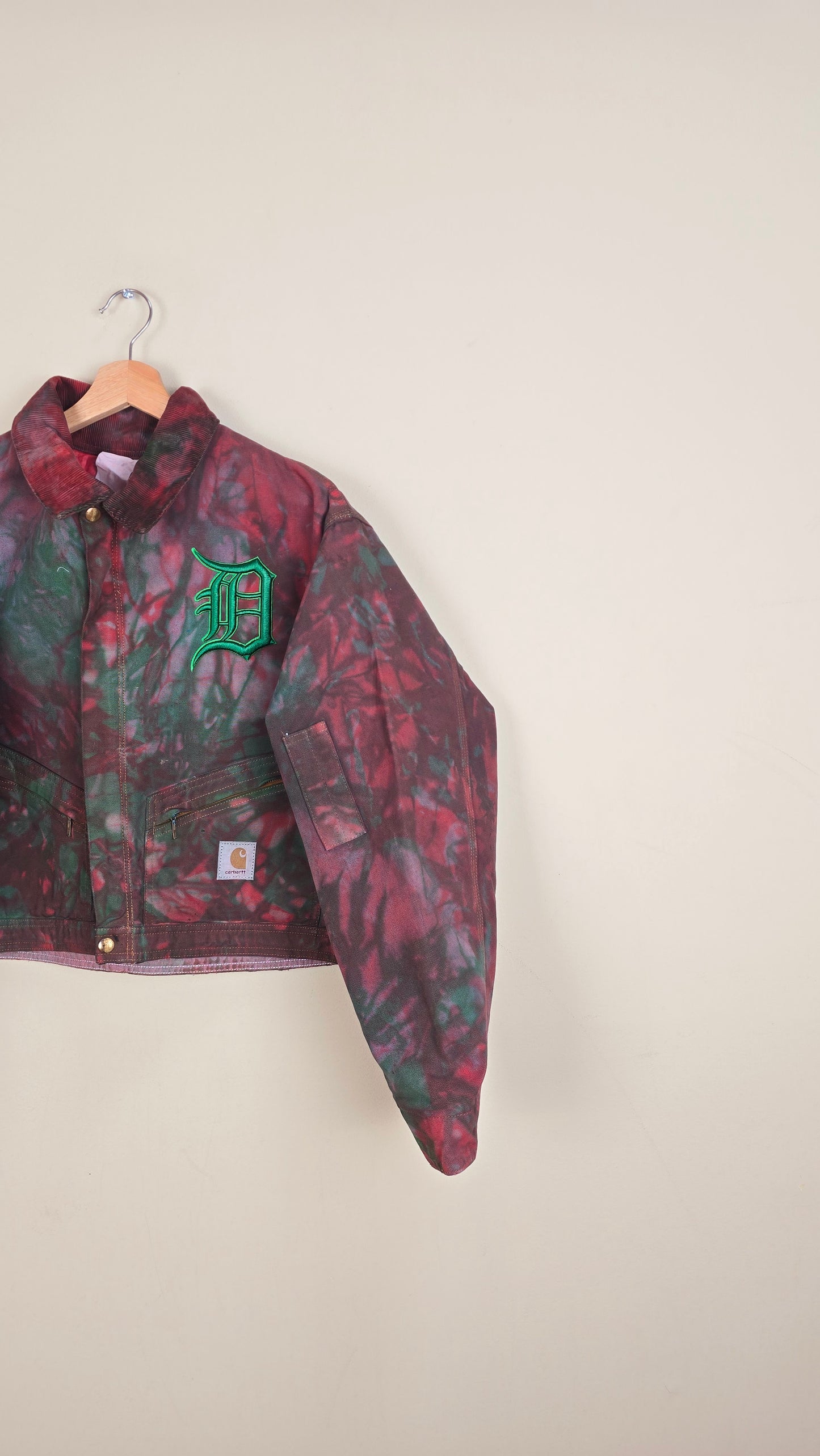 Vintage Carhartt X Detroit Cropped Jacket | Camo | Size L | 073