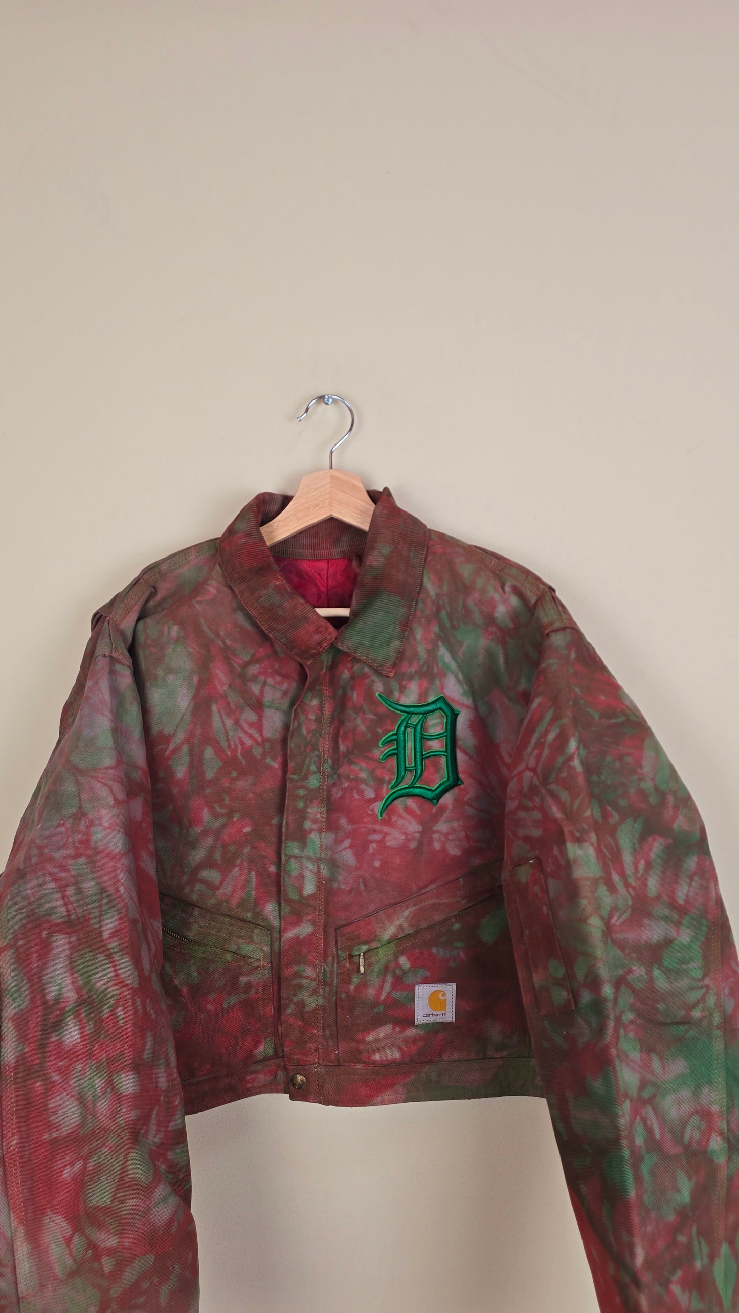 Vintage Carhartt X Detroit Cropped Jacket | Camo | Size L | 074