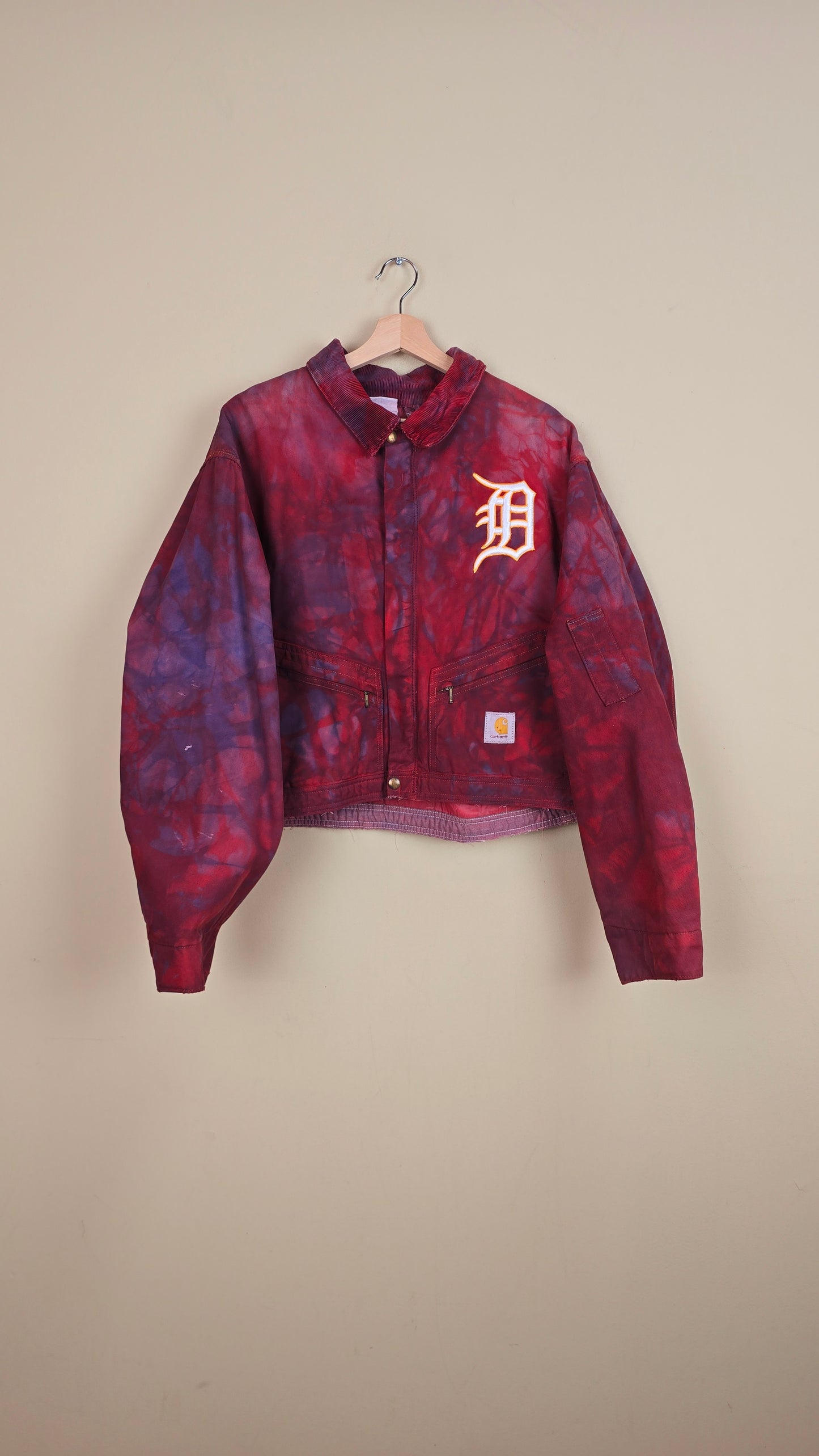 Vintage Carhartt X Detroit Cropped Jacket | Camo | Size L | 075