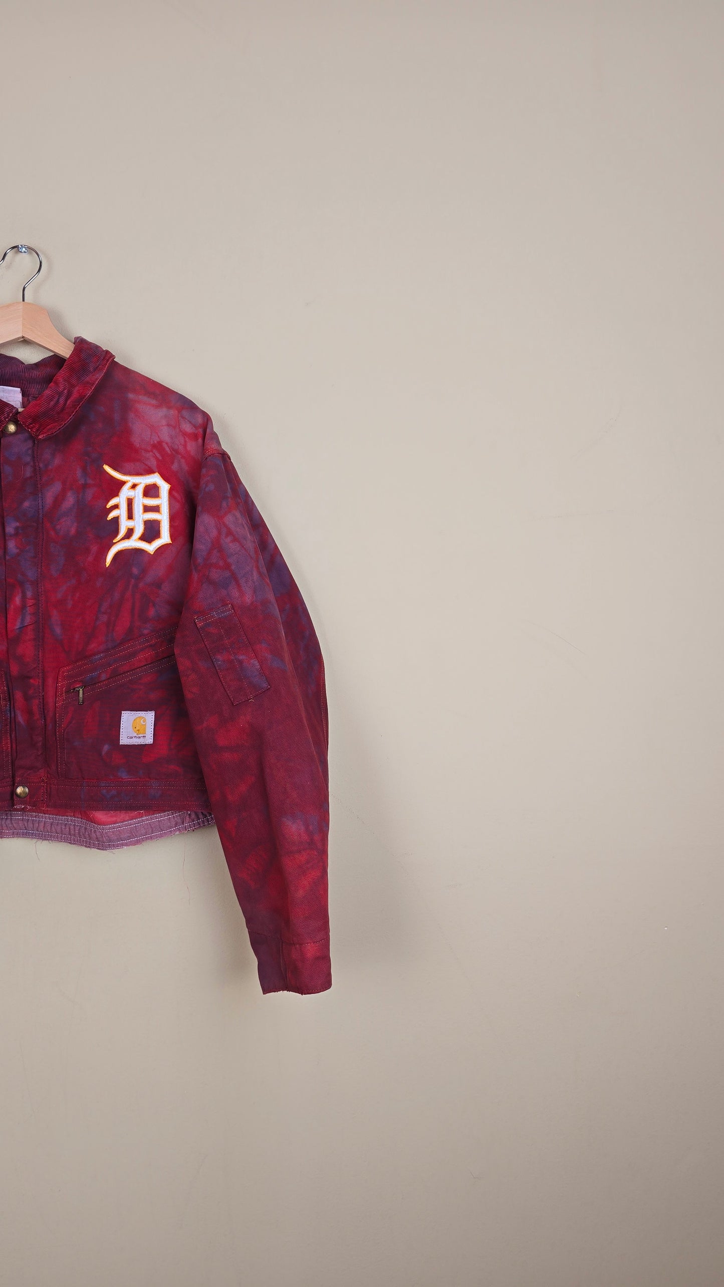 Vintage Carhartt X Detroit Cropped Jacket | Camo | Size L | 075