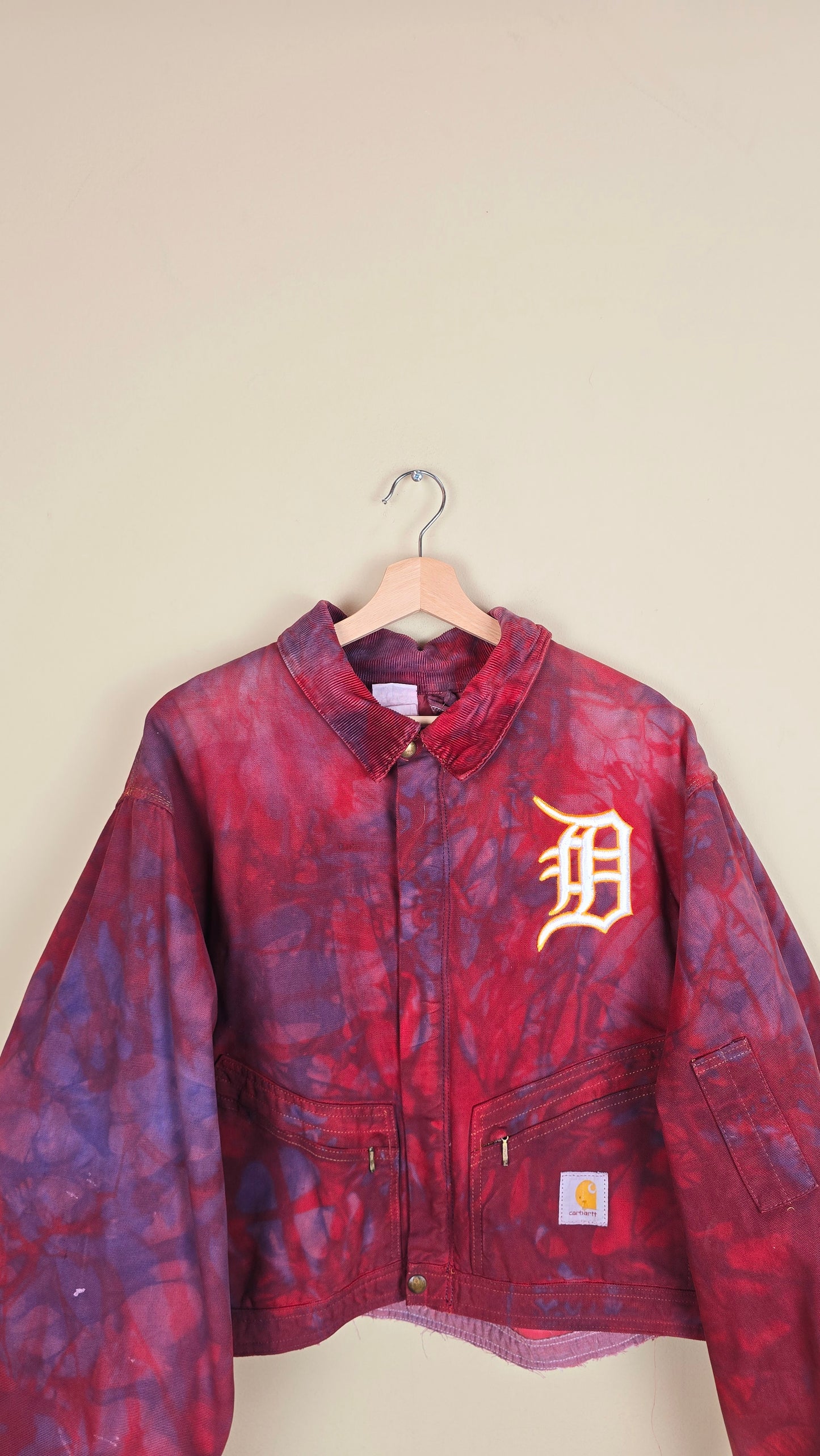 Vintage Carhartt X Detroit Cropped Jacket | Camo | Size L | 075